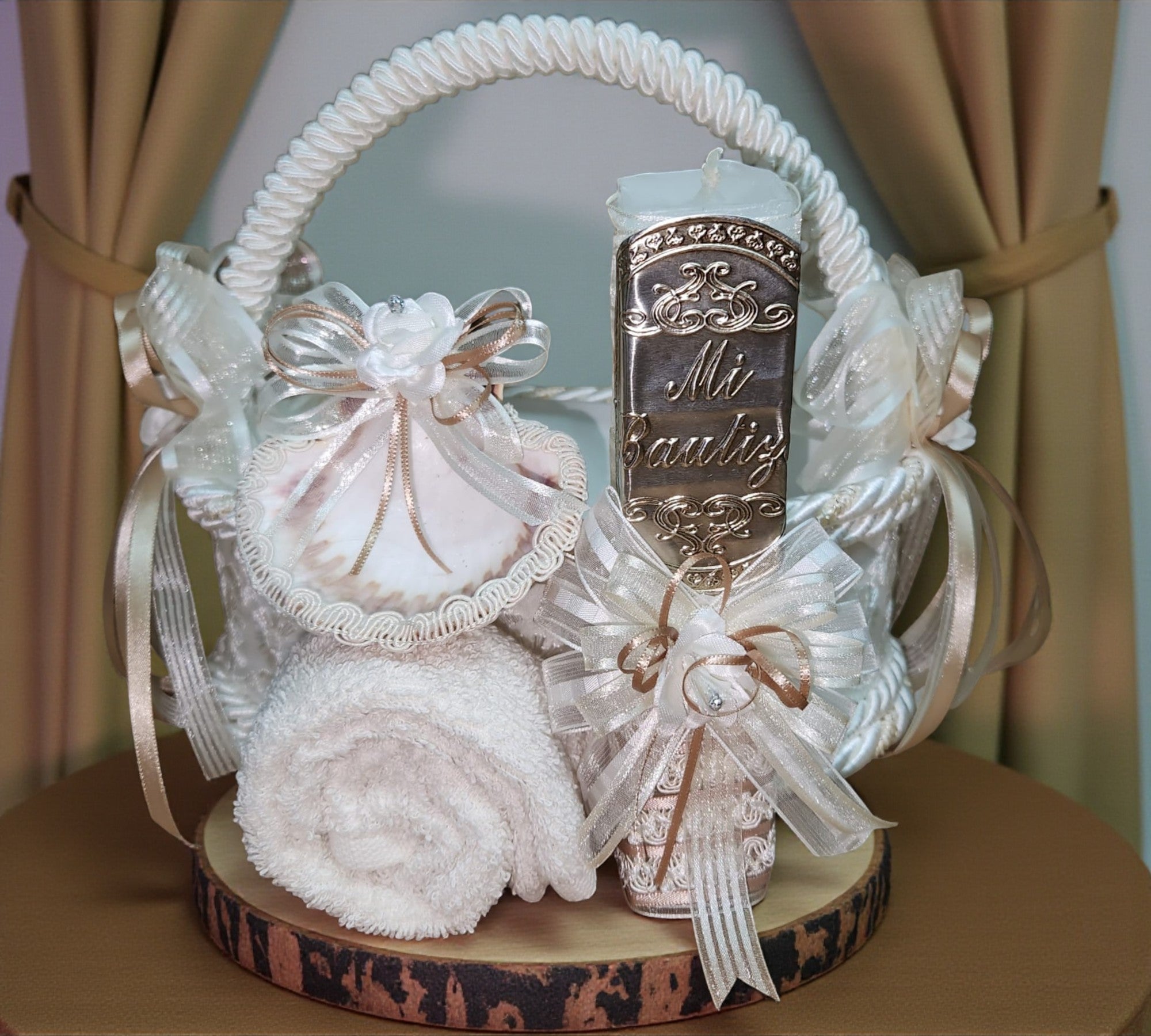 Kit de Vela Bautizo Canasta 02