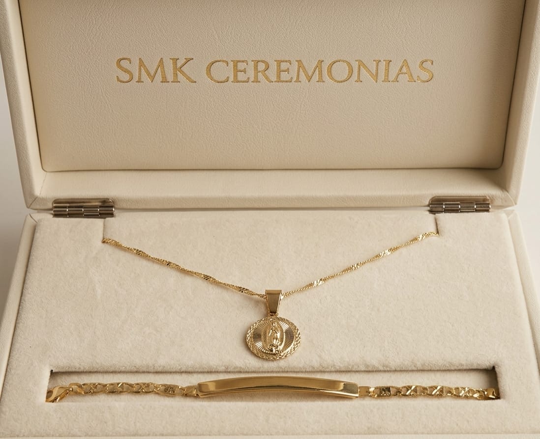 Brazalete con Medalla Bautizo Kit Modelo 06