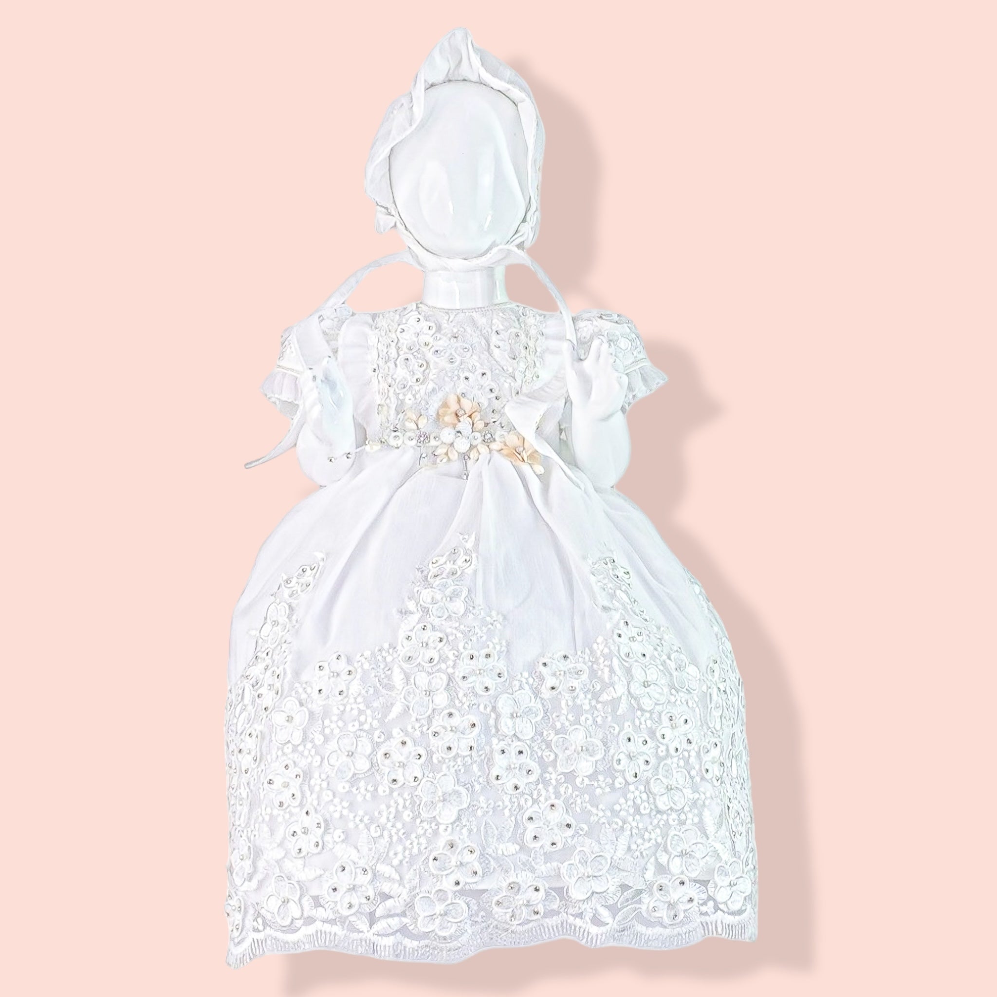 Ropón Niña Desmontable Flor 3D