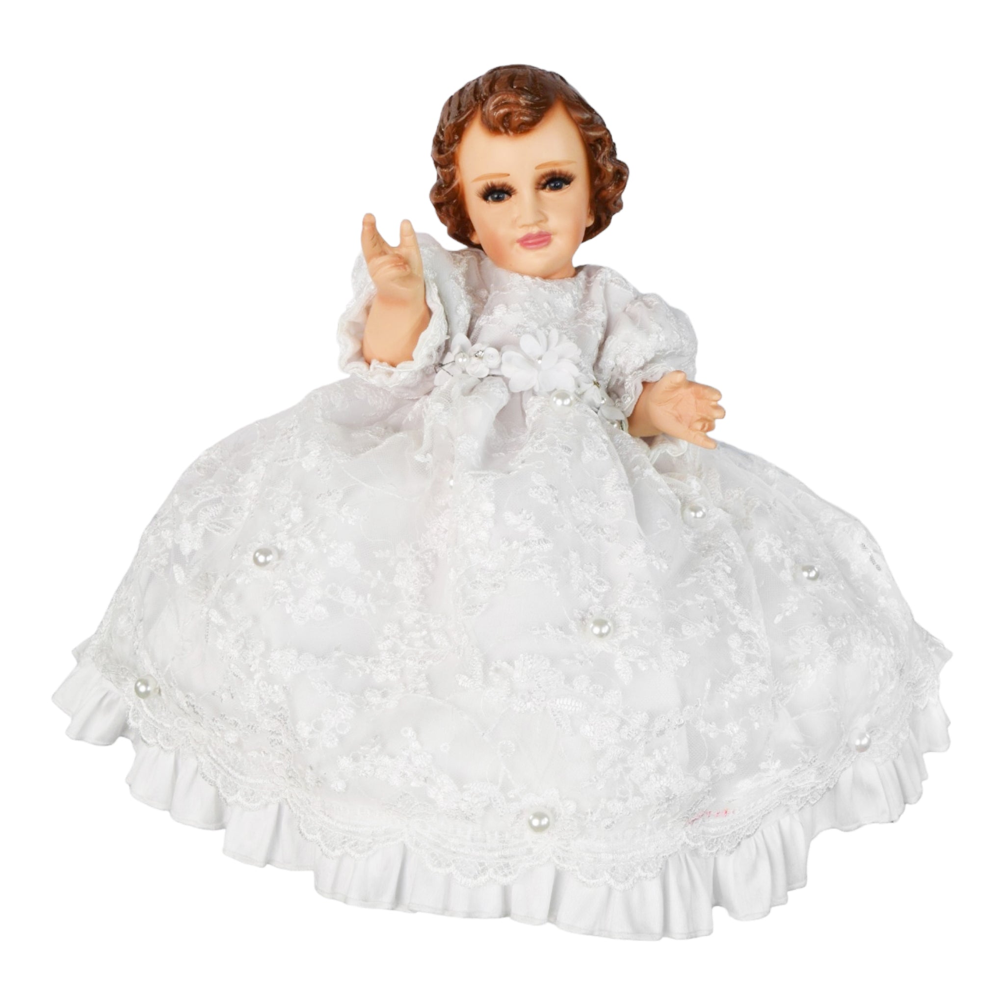 Ropón Niño Dios Tul Lentejuela