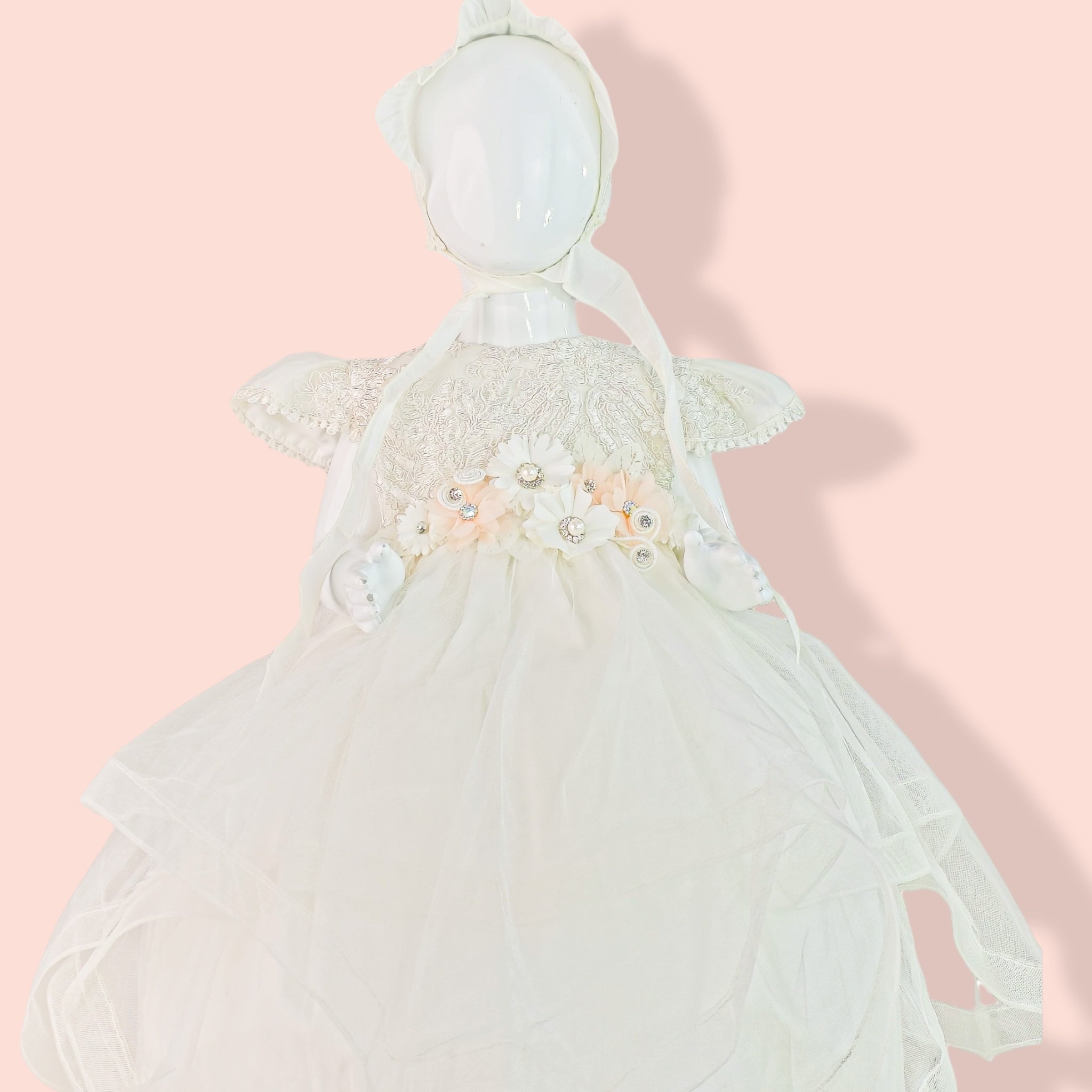 Ropón Niña Desmontable Organza