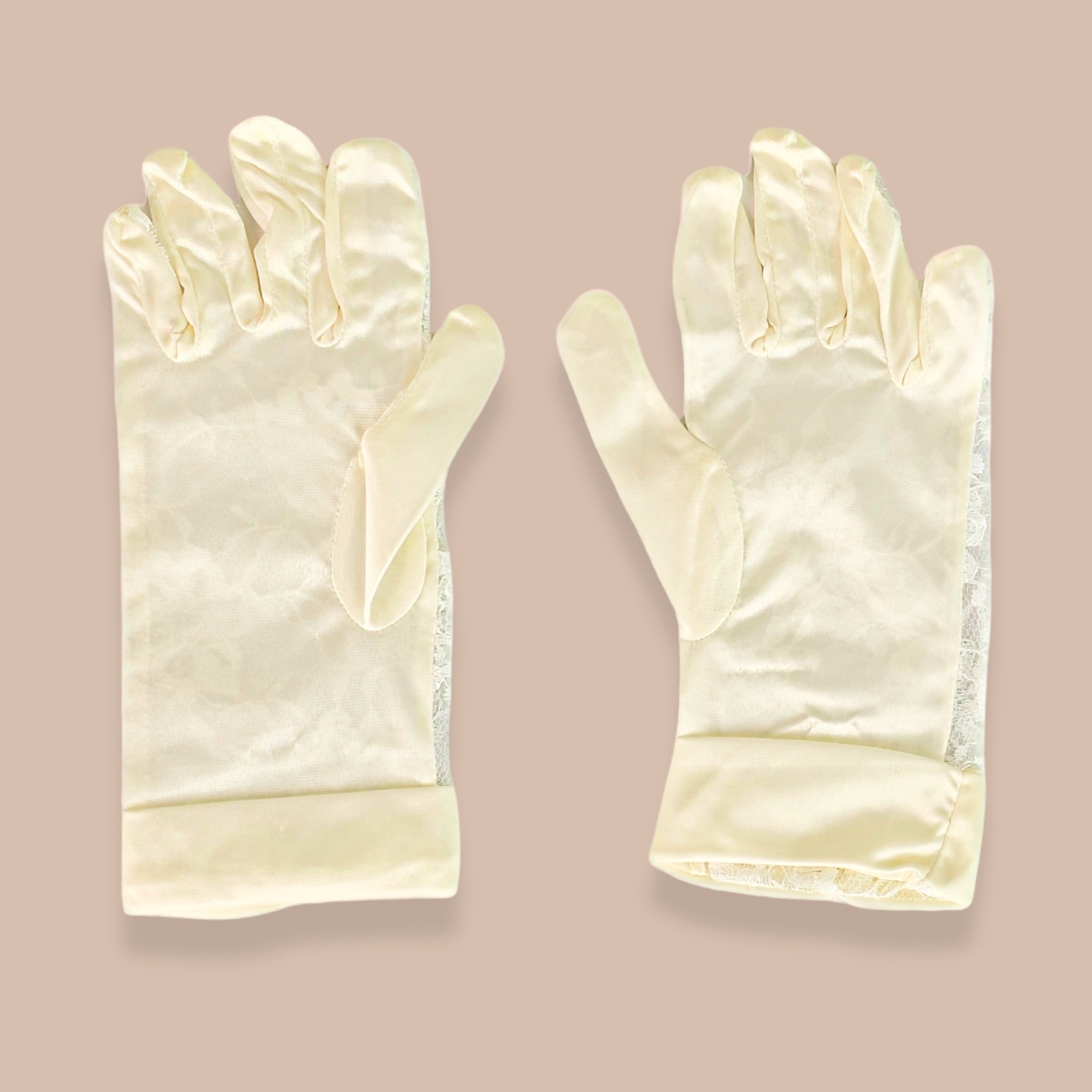 Guantes Primera Comunión Encaje Cortos