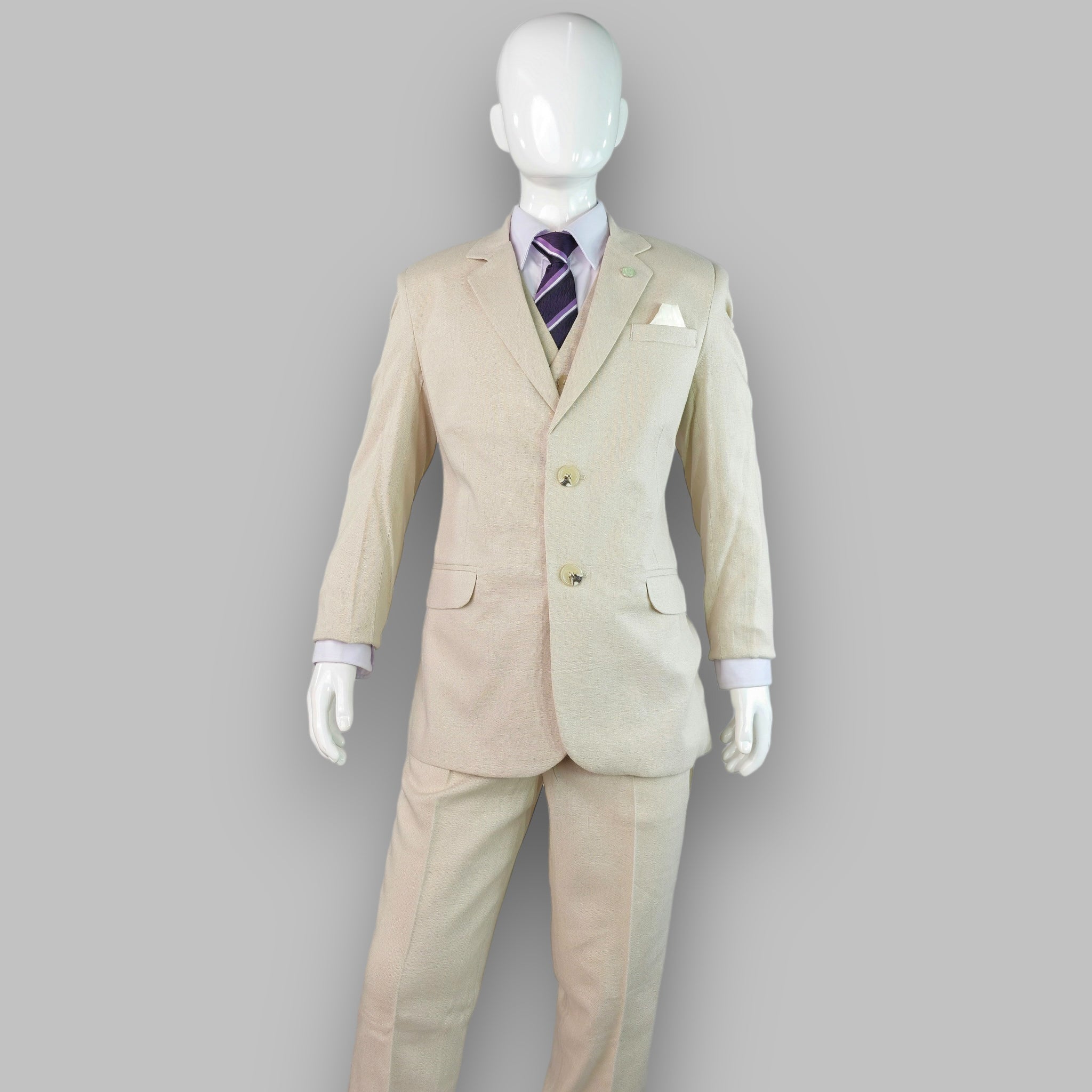 Traje Infantil Bautizo Lino