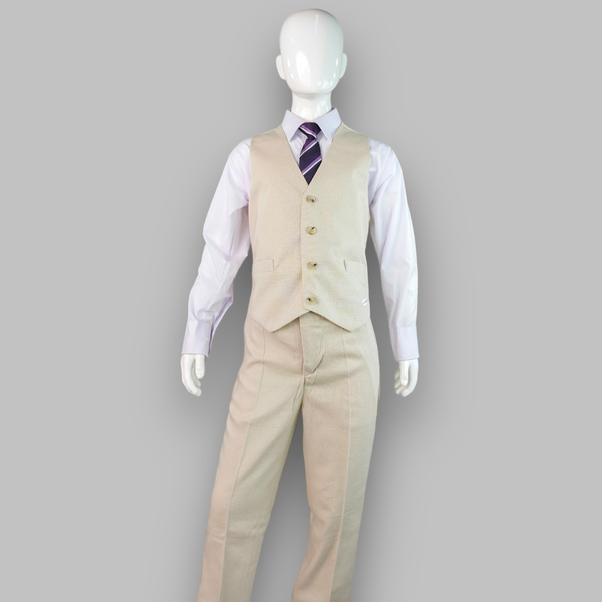 Traje Infantil Bautizo Lino