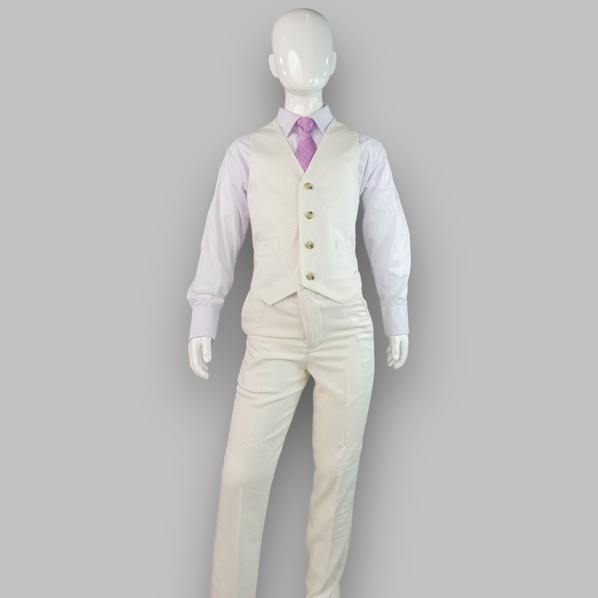 Traje Infantil Bautizo Lino