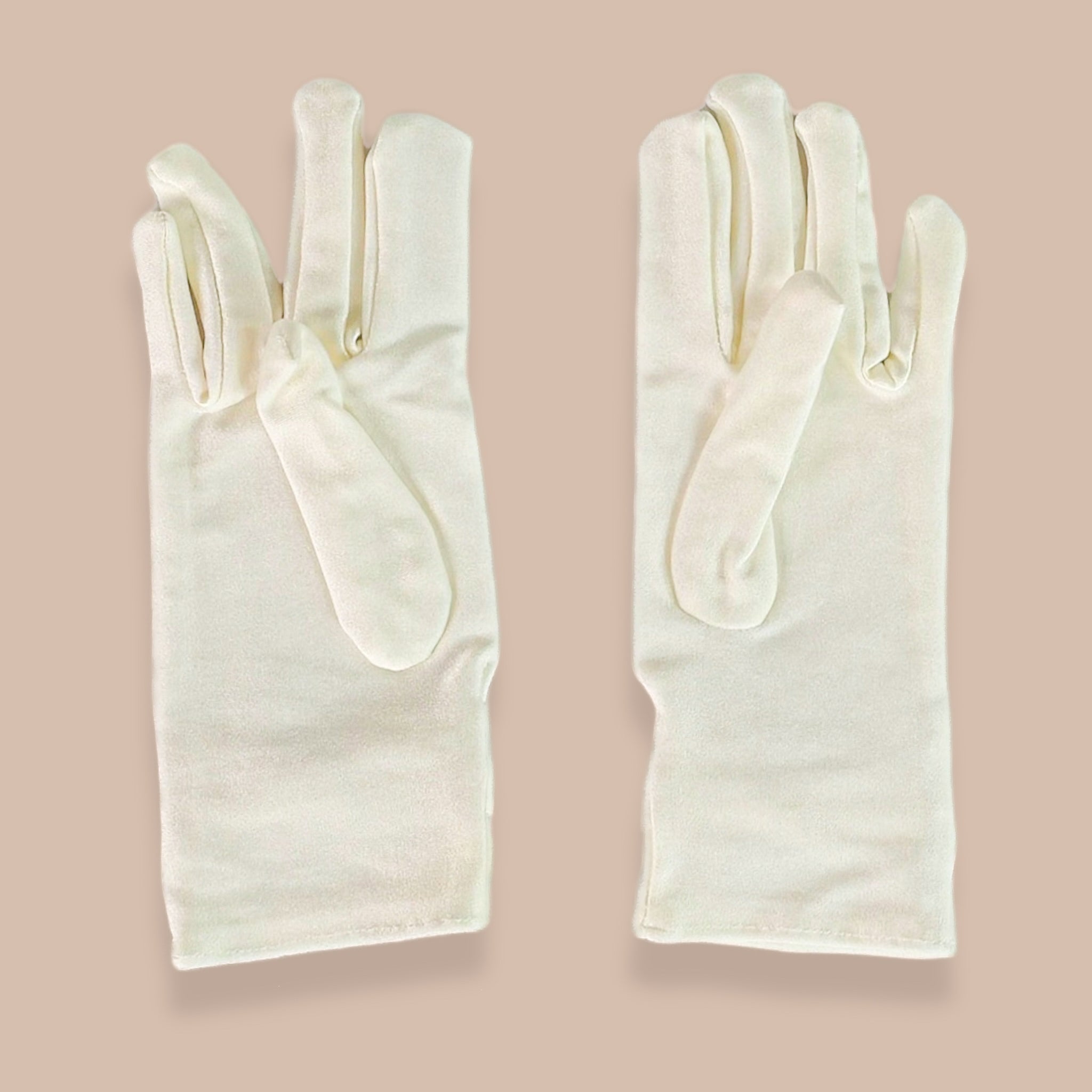 Guantes Primera Comunión Licra Moño Corto