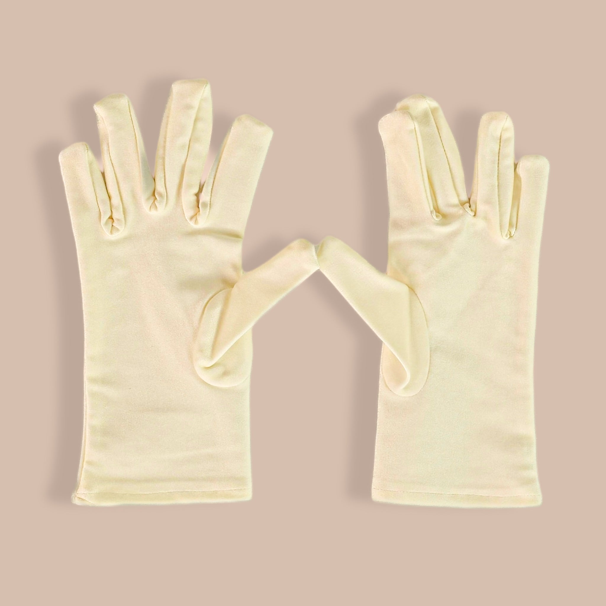 Guantes Primera Comunión Licra Liso Corto
