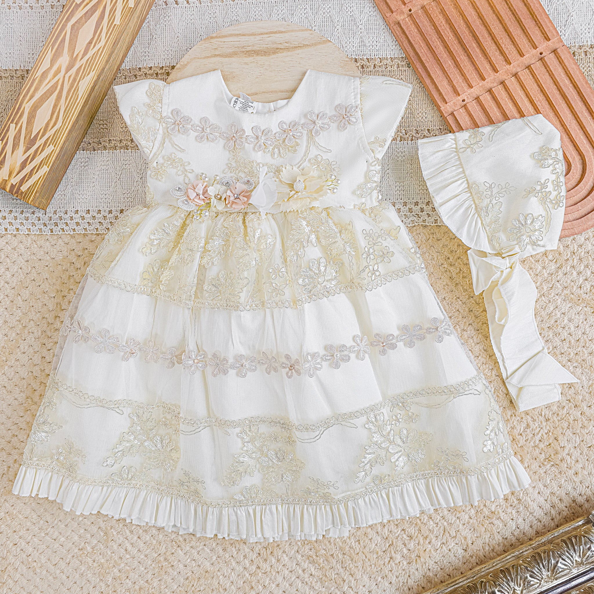 Vestido Bautizo B-Estrella-F