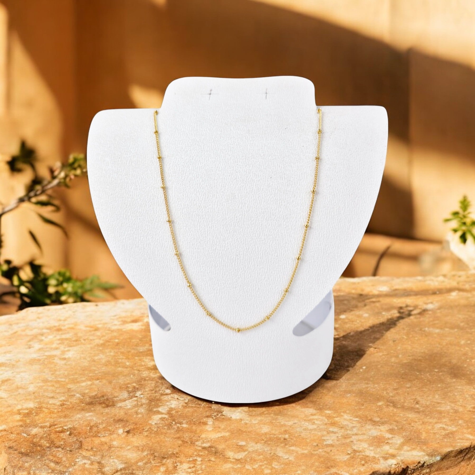 Cadena Barbada Bolita 40 cm