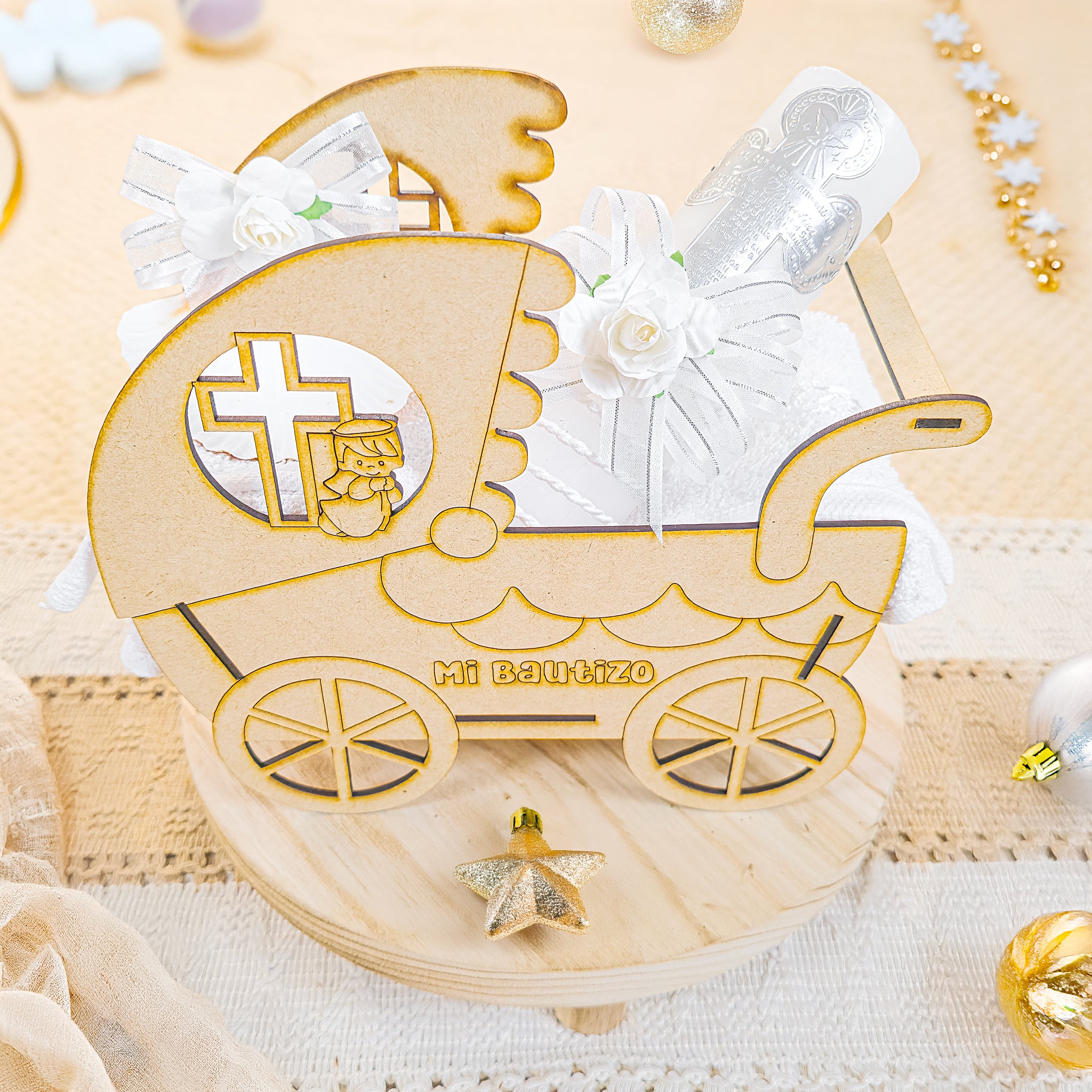 Kit de Vela Bautizo Carriola J1