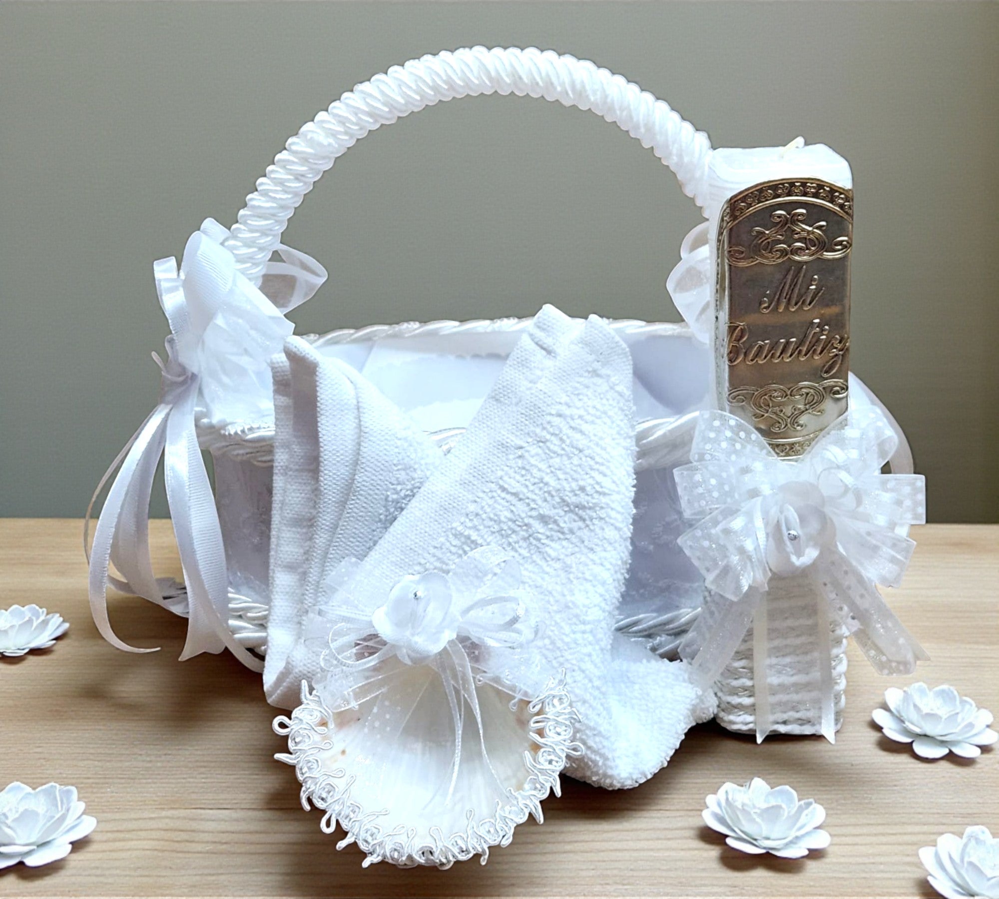 Kit de Vela Bautizo Canasta 02