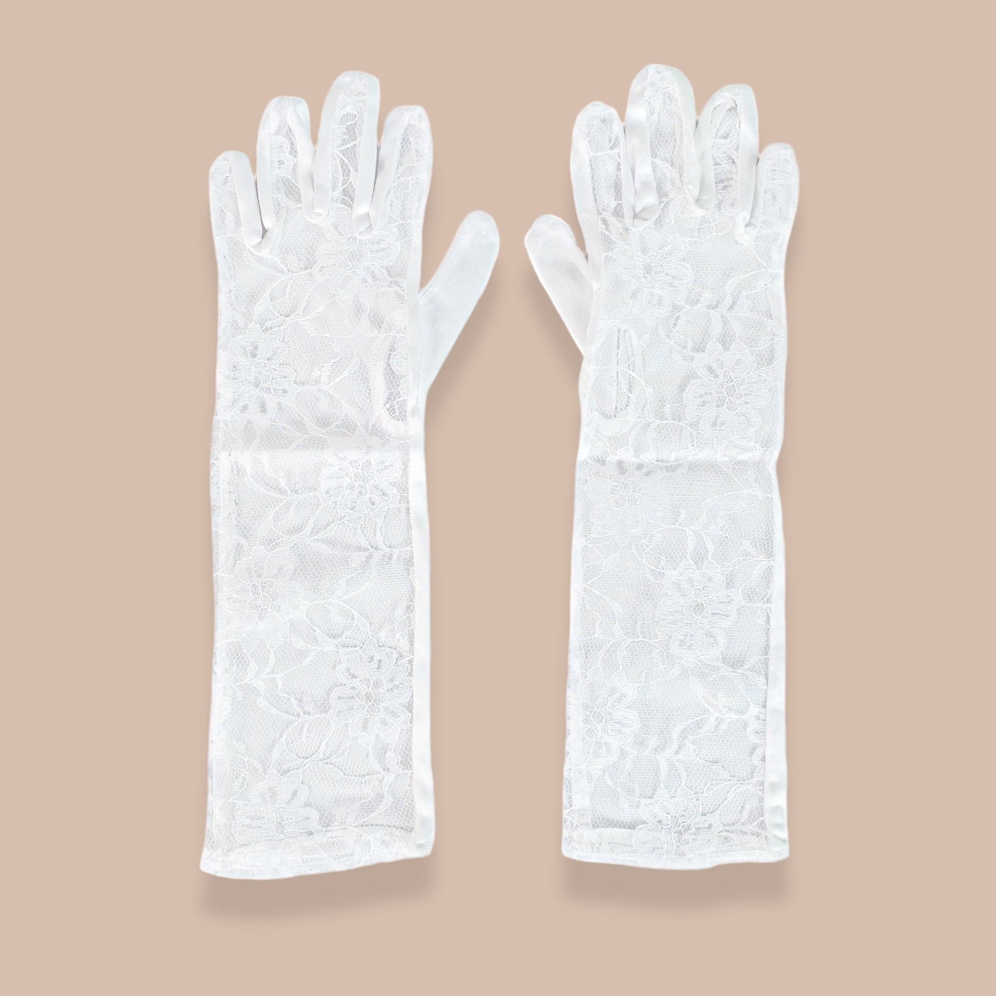 Guantes Primera Comunión Encaje 3/4