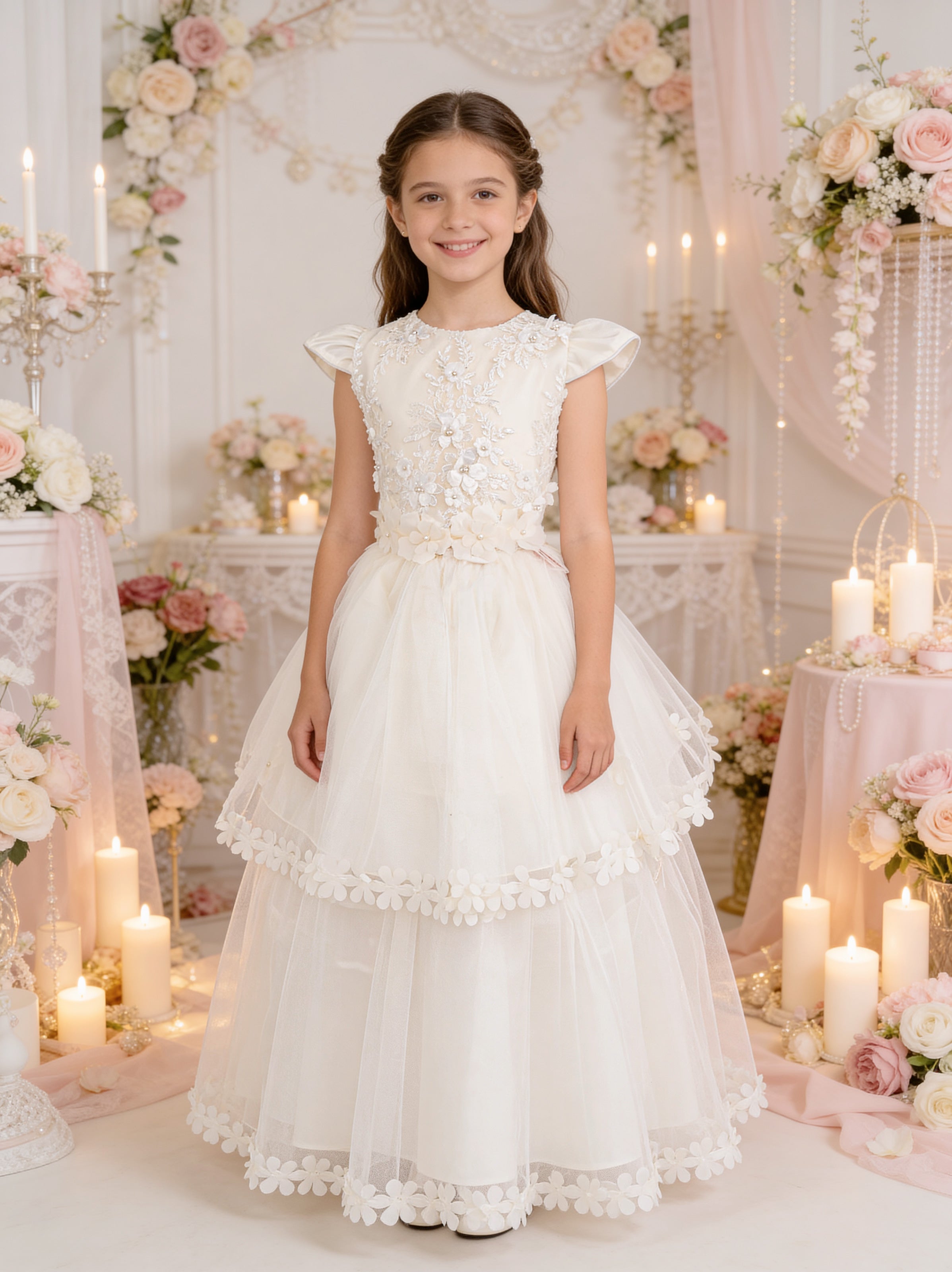 Vestido Primera Comunión Desmontable 2406