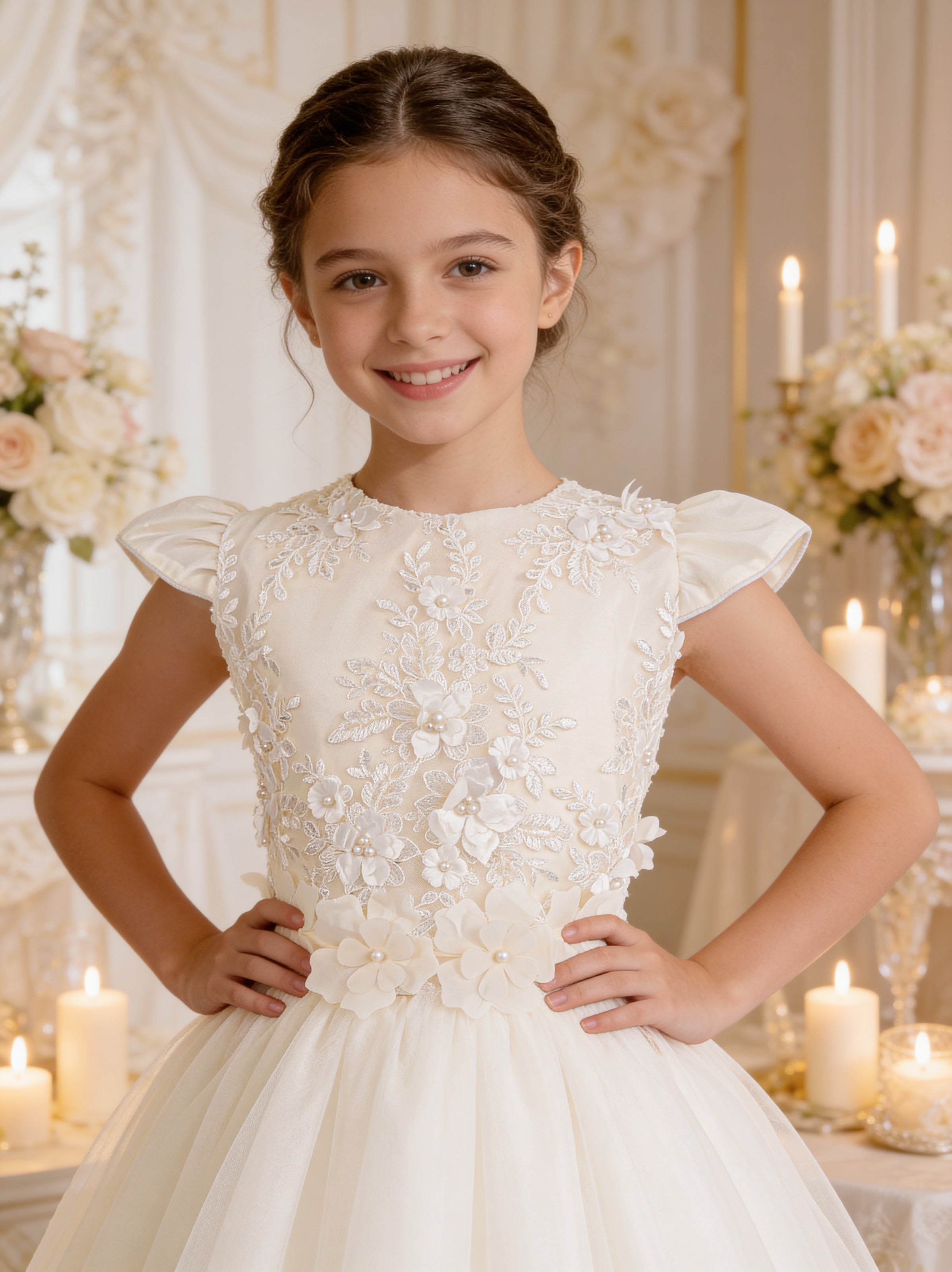 Vestido Primera Comunión Desmontable 2406