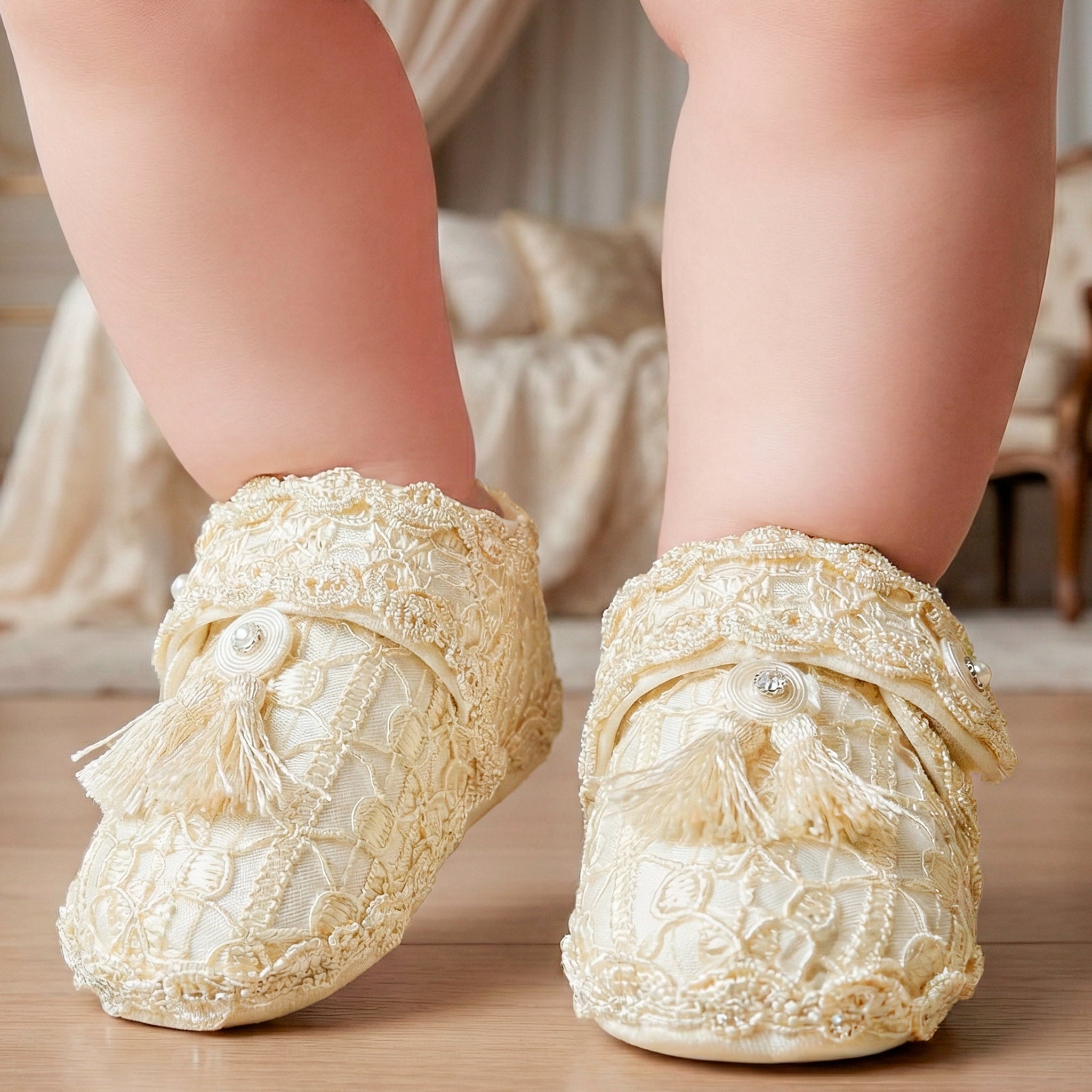 Zapato Tela Bautizo 021