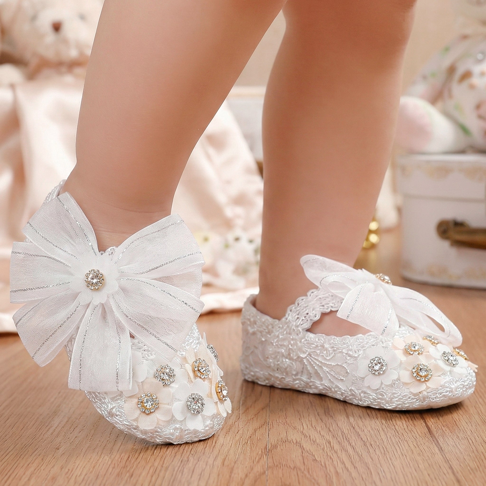 Zapato Tela Bautizo 058