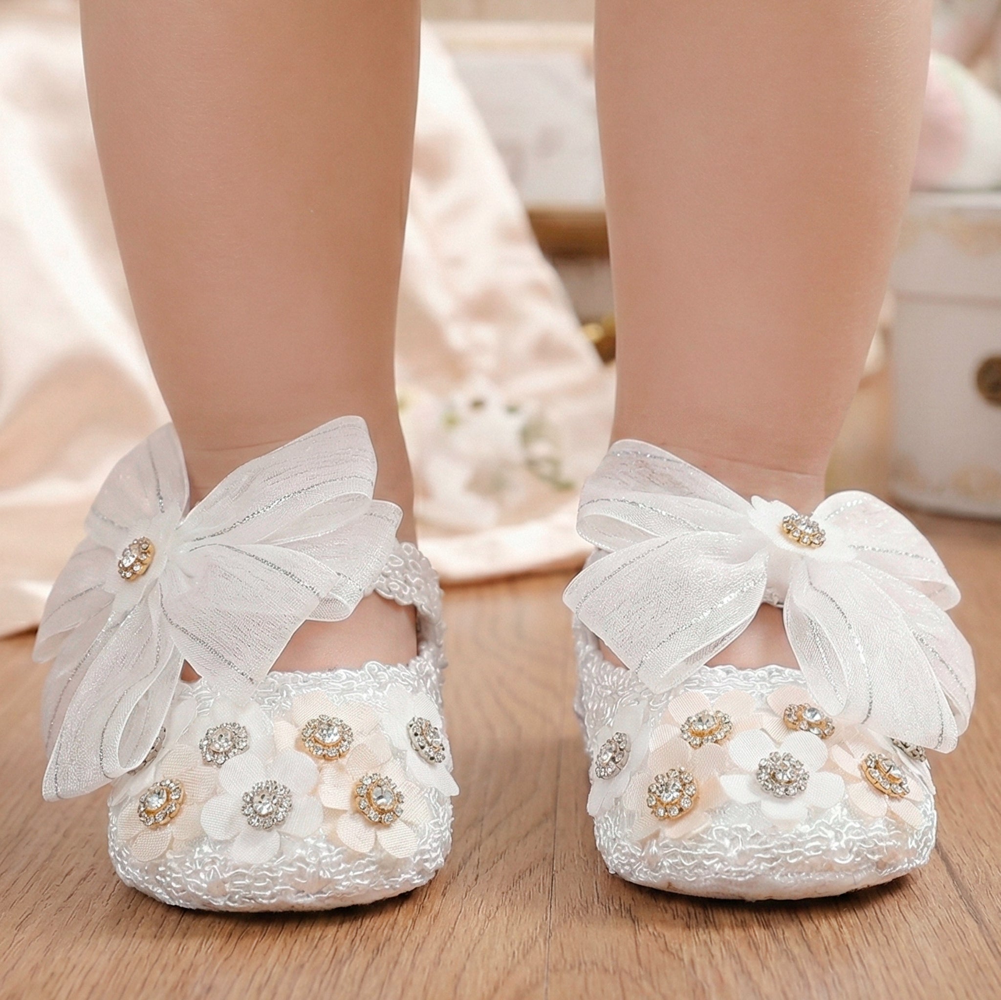 Zapato Tela Bautizo 058