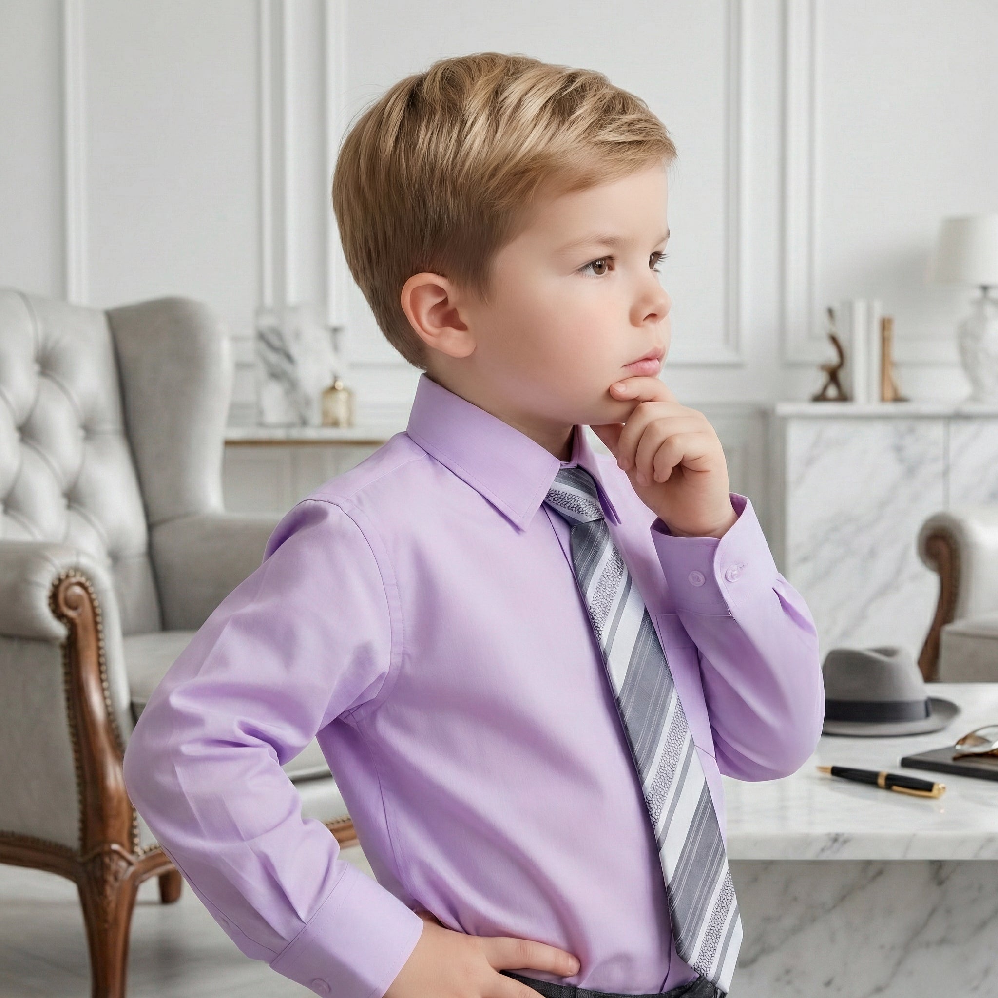 Camisa Manga Larga Lila