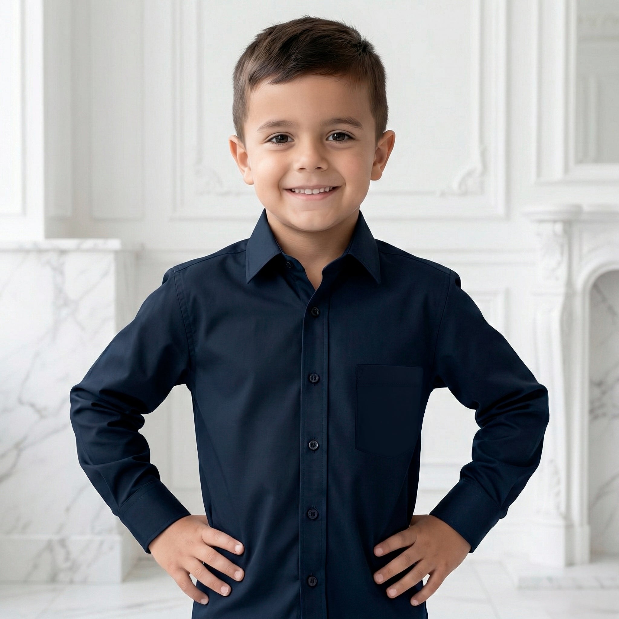 Camisa Manga Larga Marino