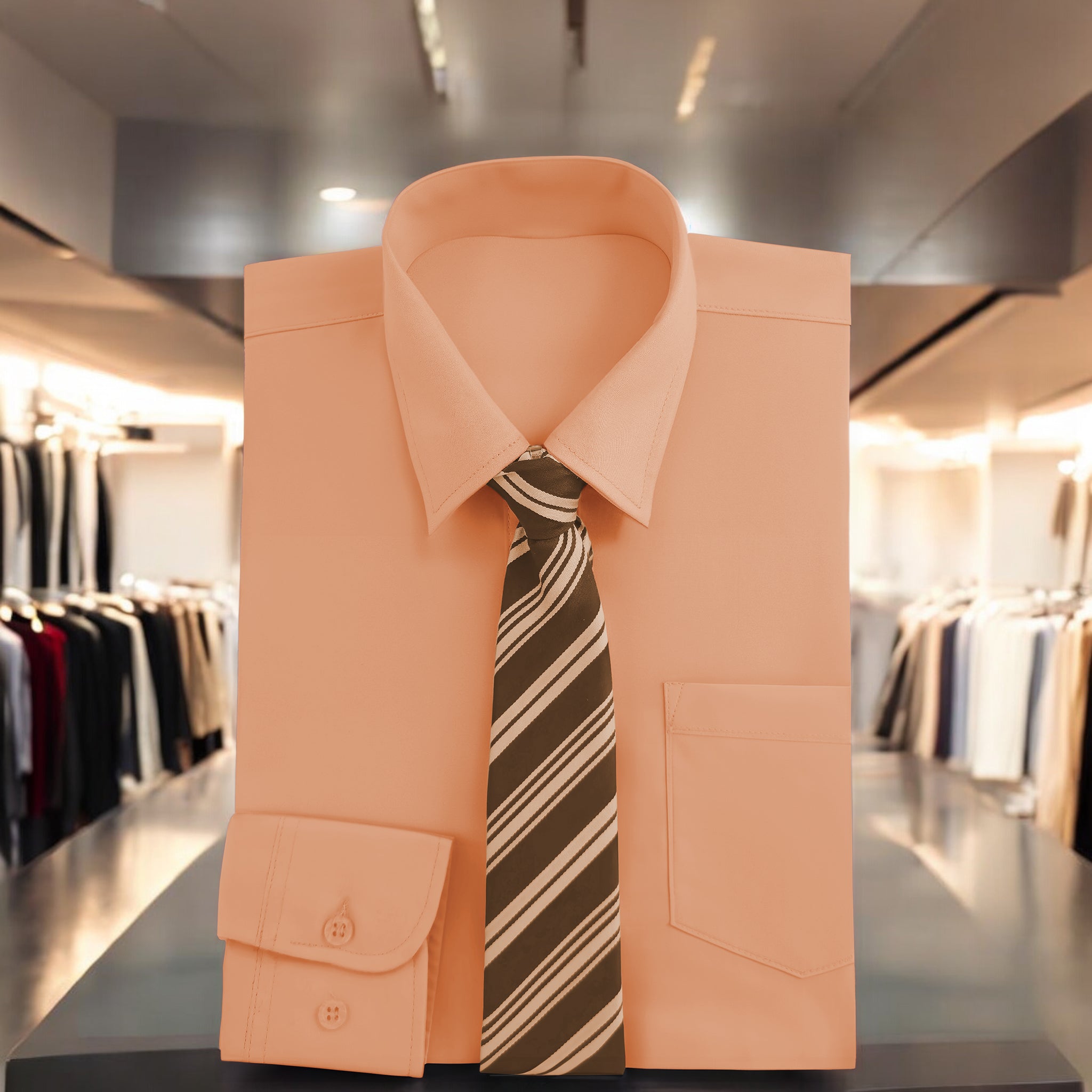 Camisa Manga Larga Naranja