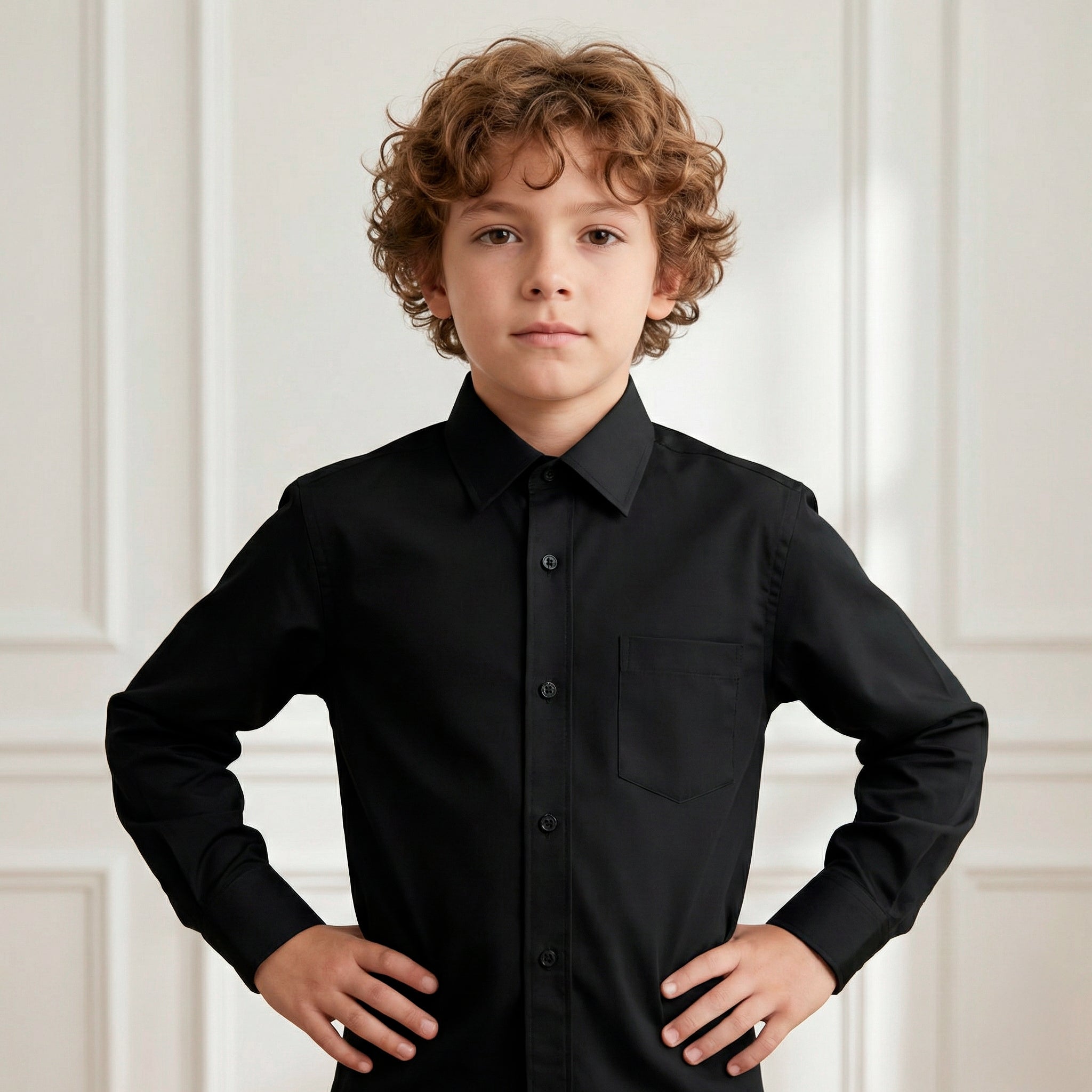 Camisa Manga Larga Negro