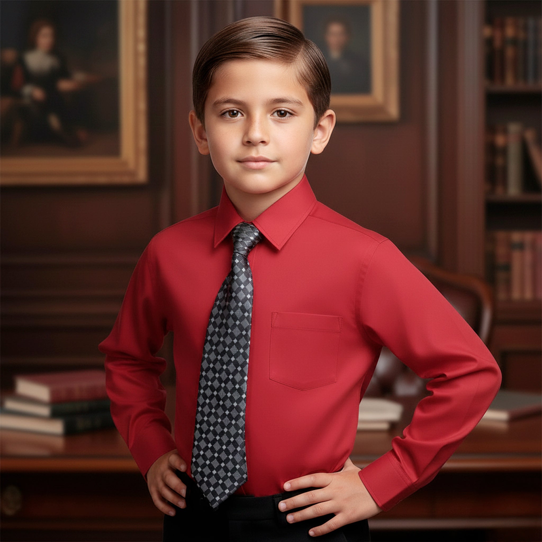 Camisa Manga Larga Rojo