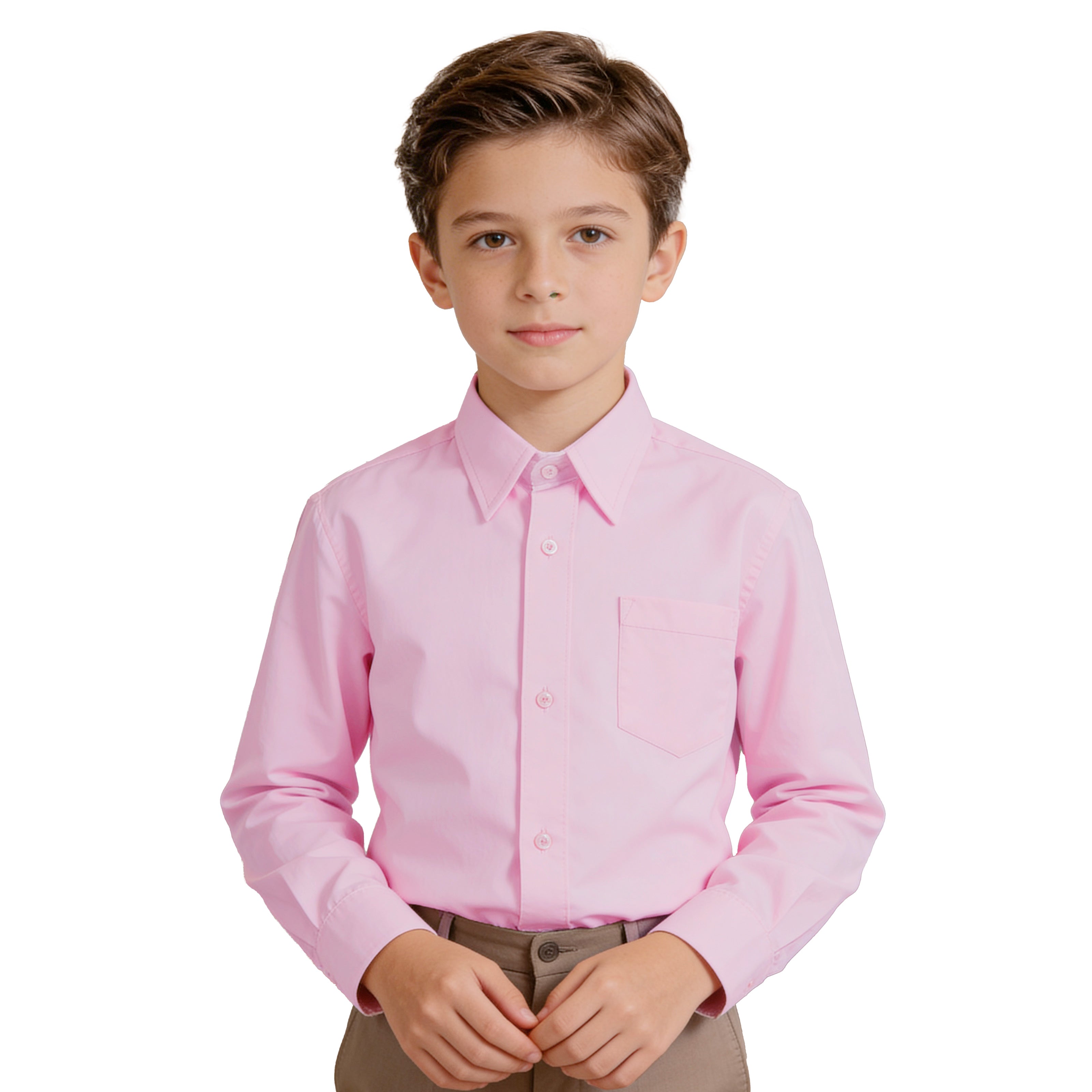 Camisa Manga Larga Rosa