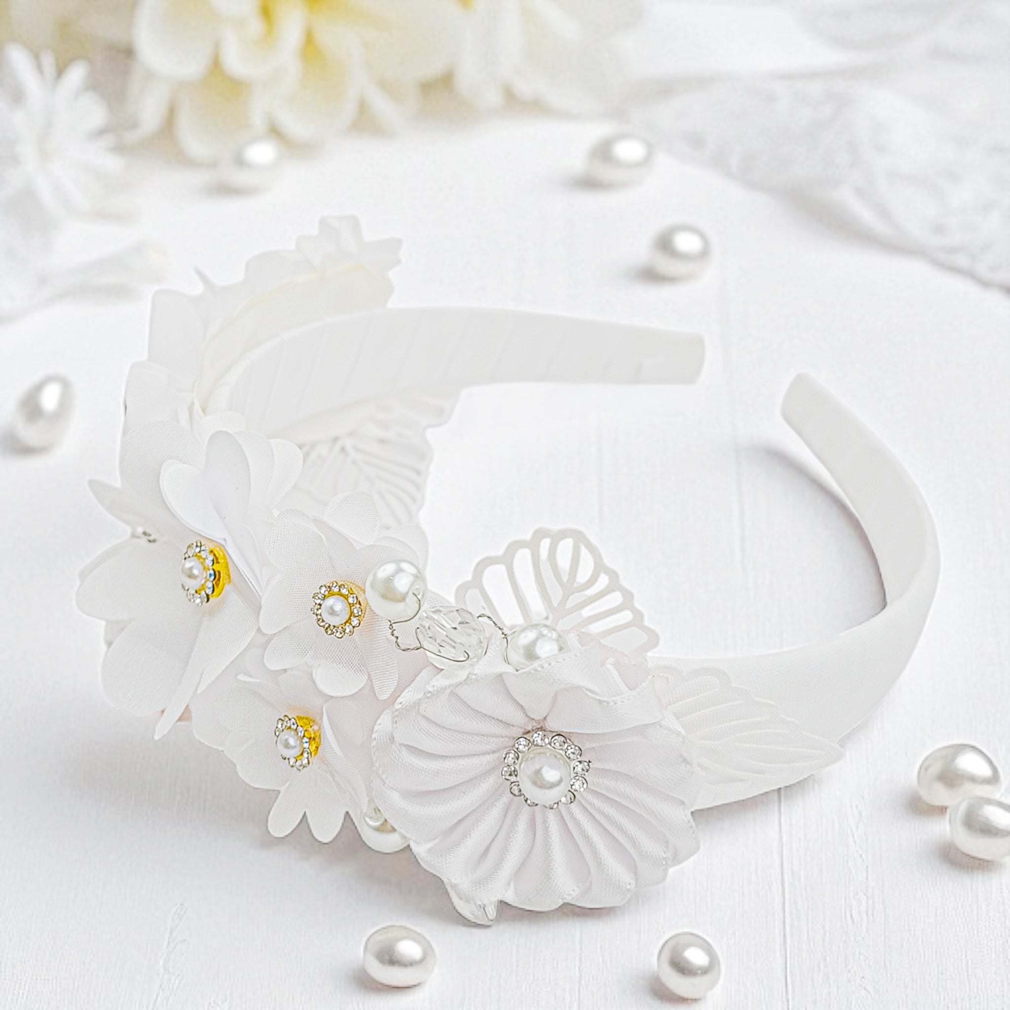 Diadema Bautizo Flores 105