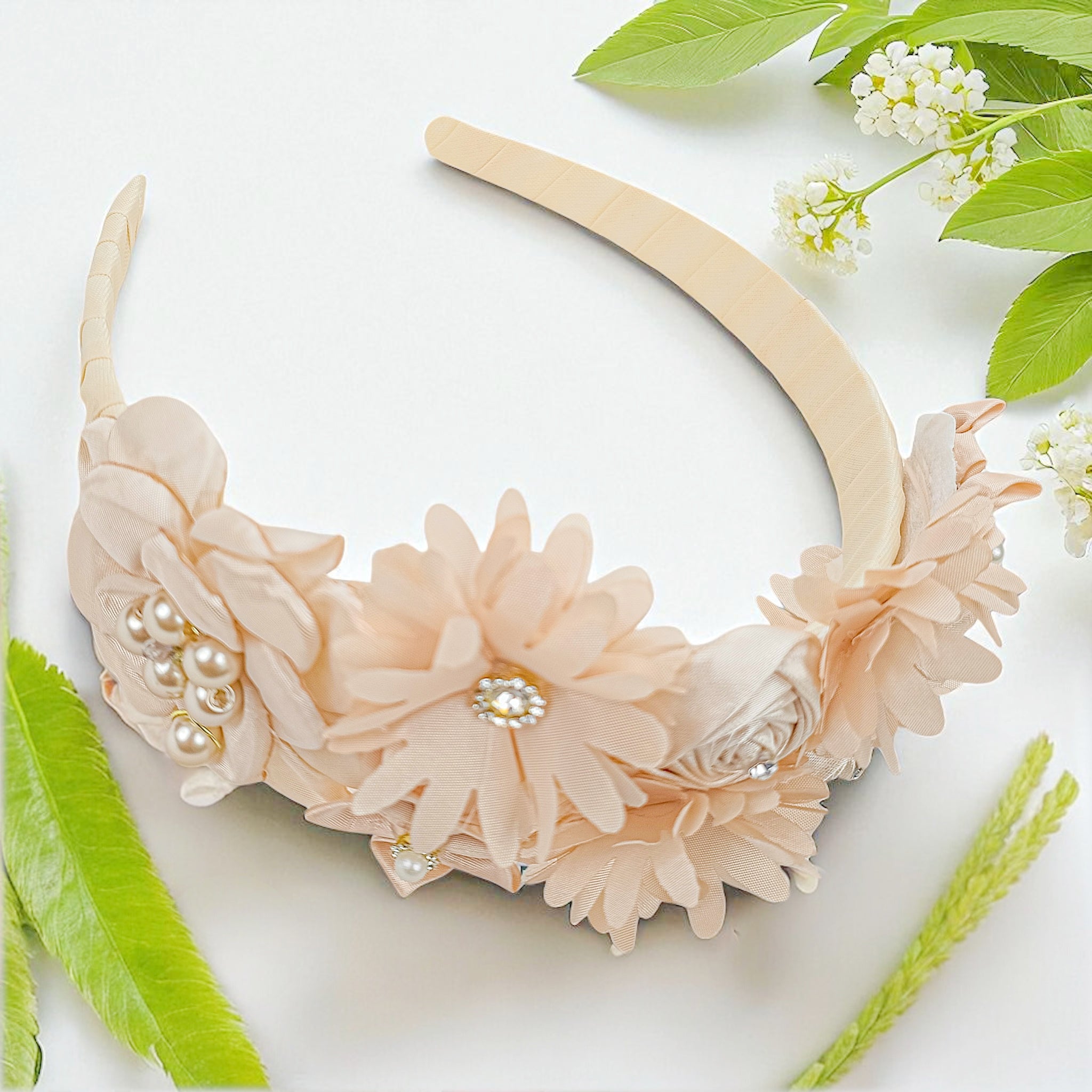 Diadema Bautizo Flores #101