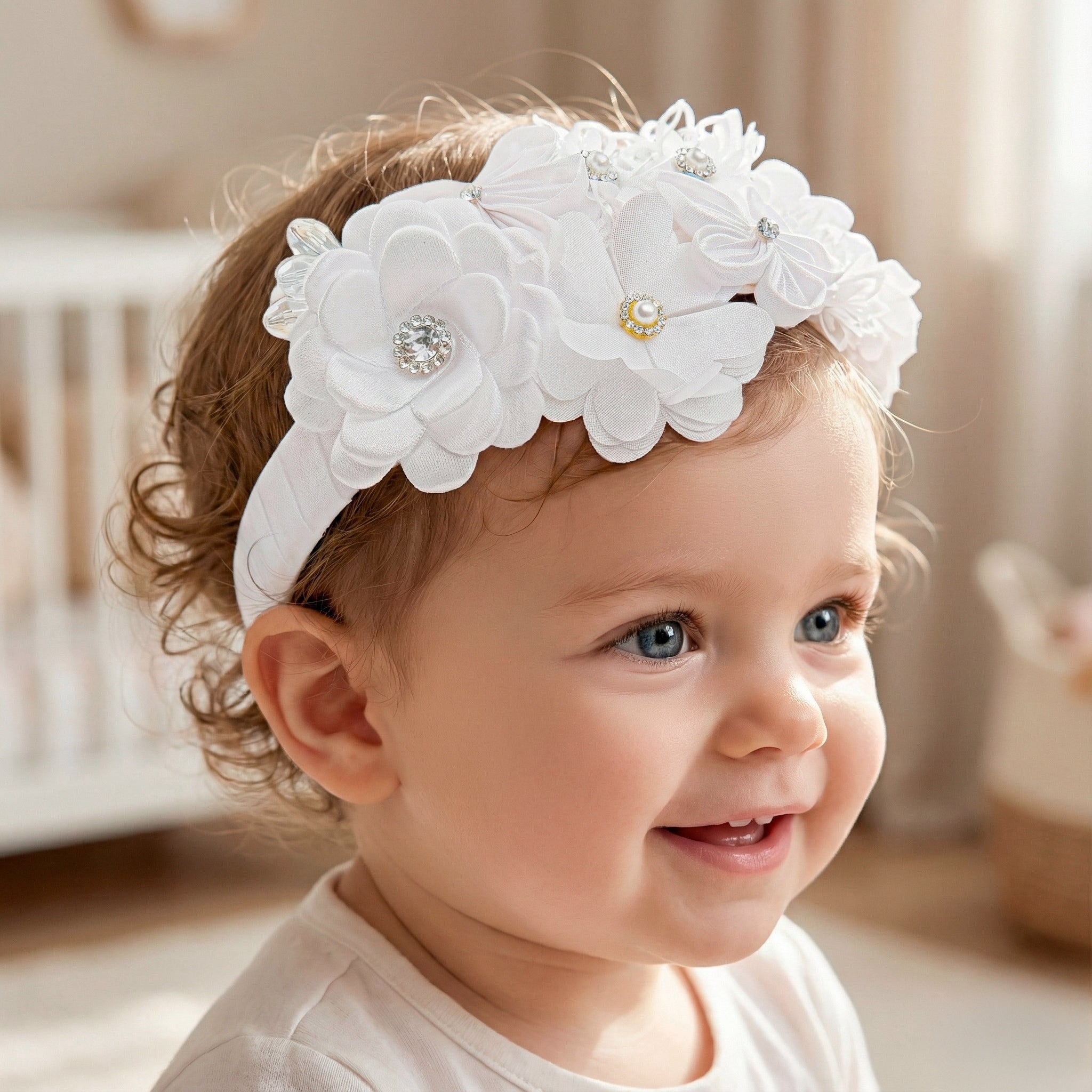 Diadema Bautizo Flores #102