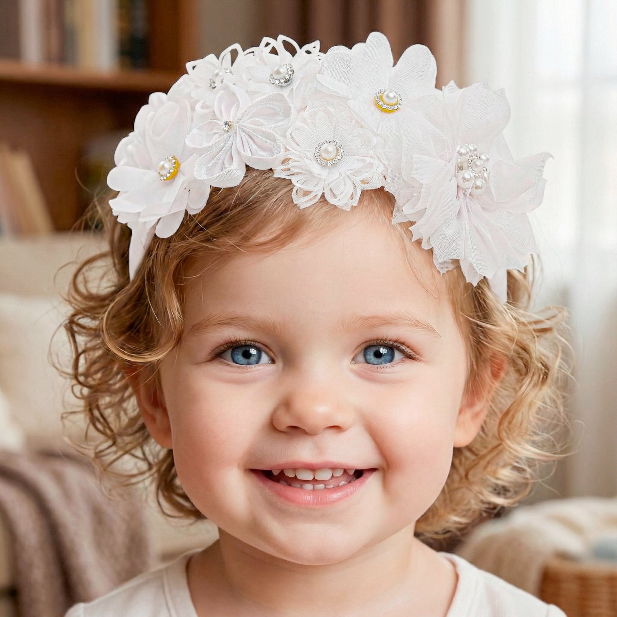Diadema Bautizo Flores #102