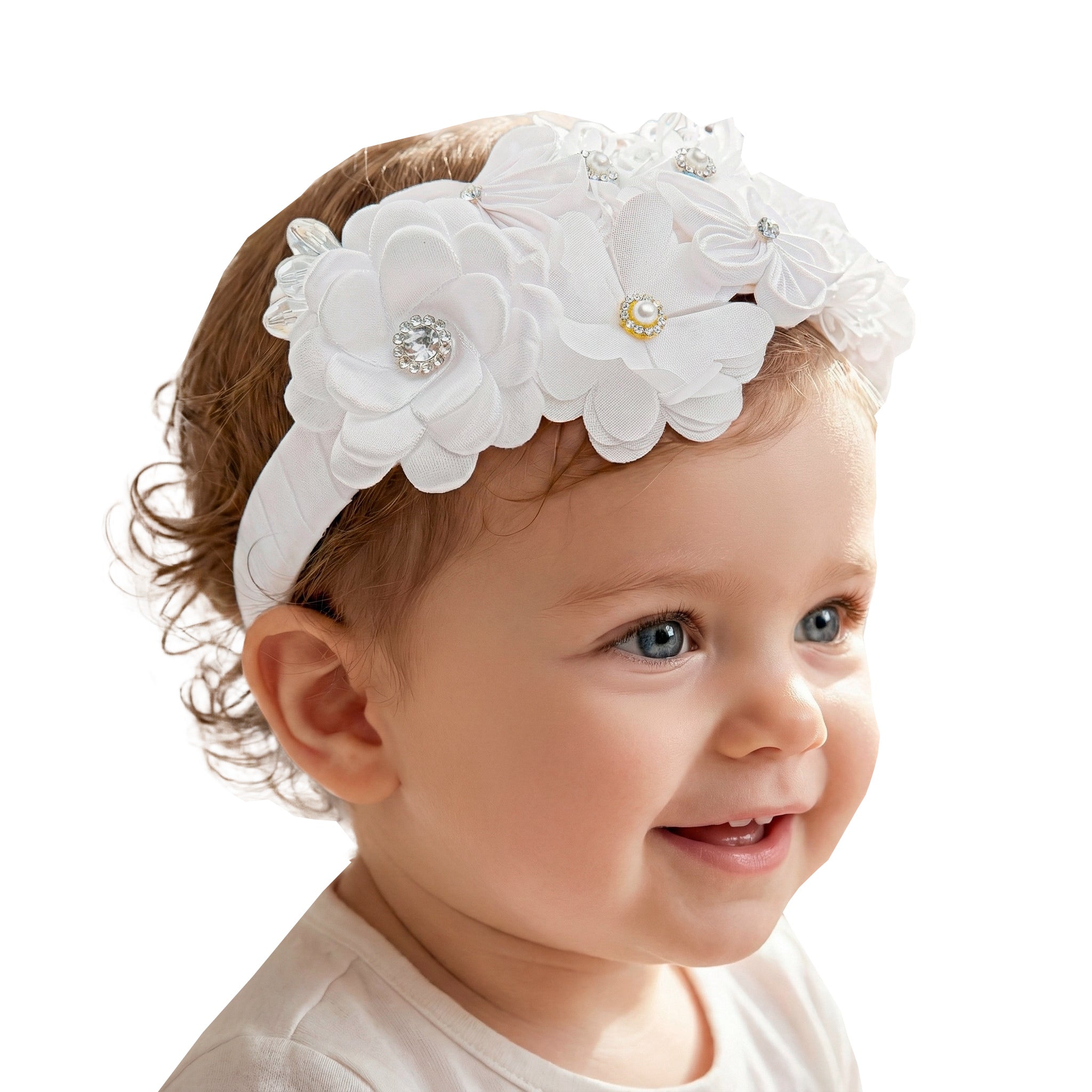Diadema Bautizo Flores #102