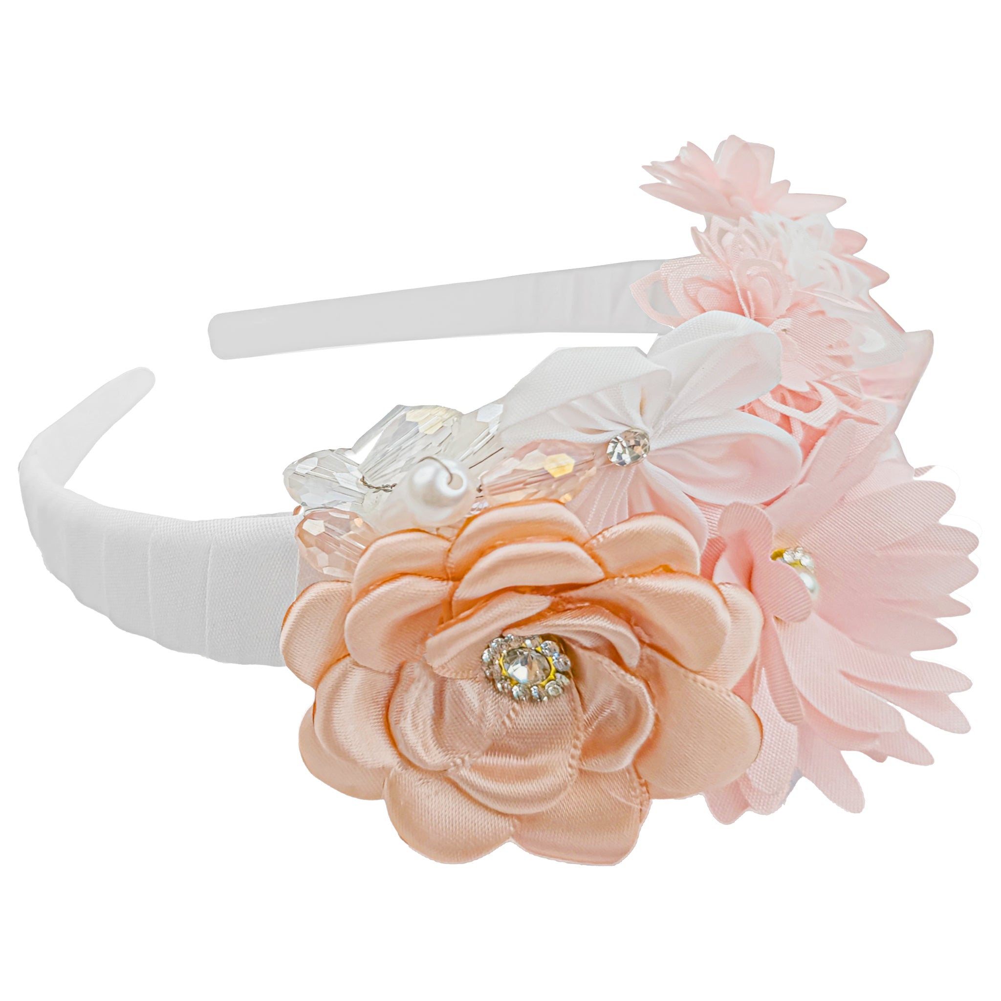 Diadema Bautizo Flores #102