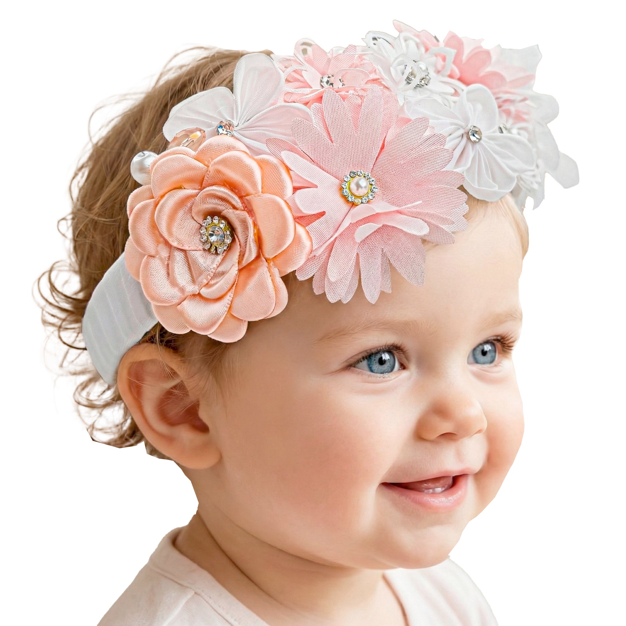 Diadema Bautizo Flores #102