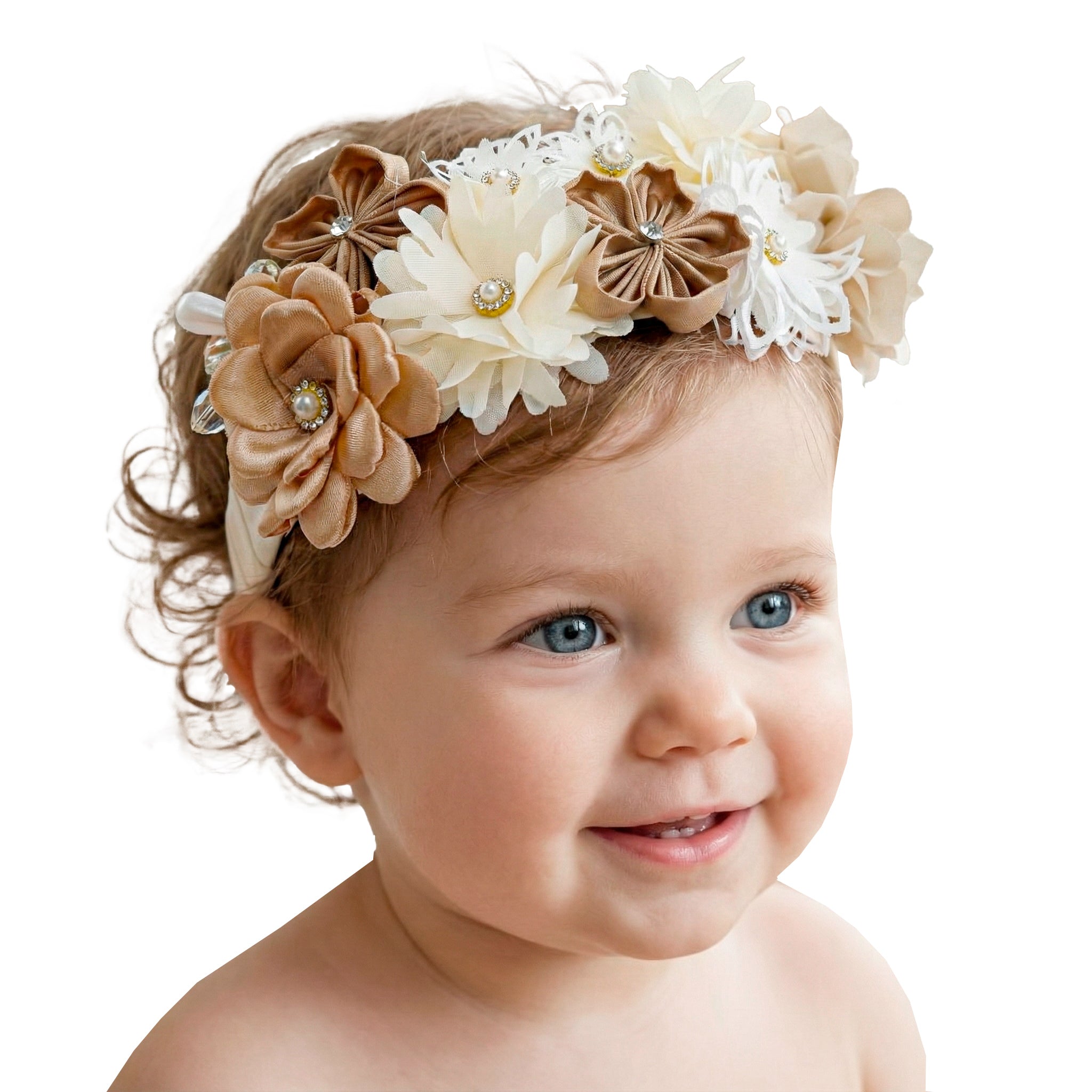Diadema Bautizo Flores #102