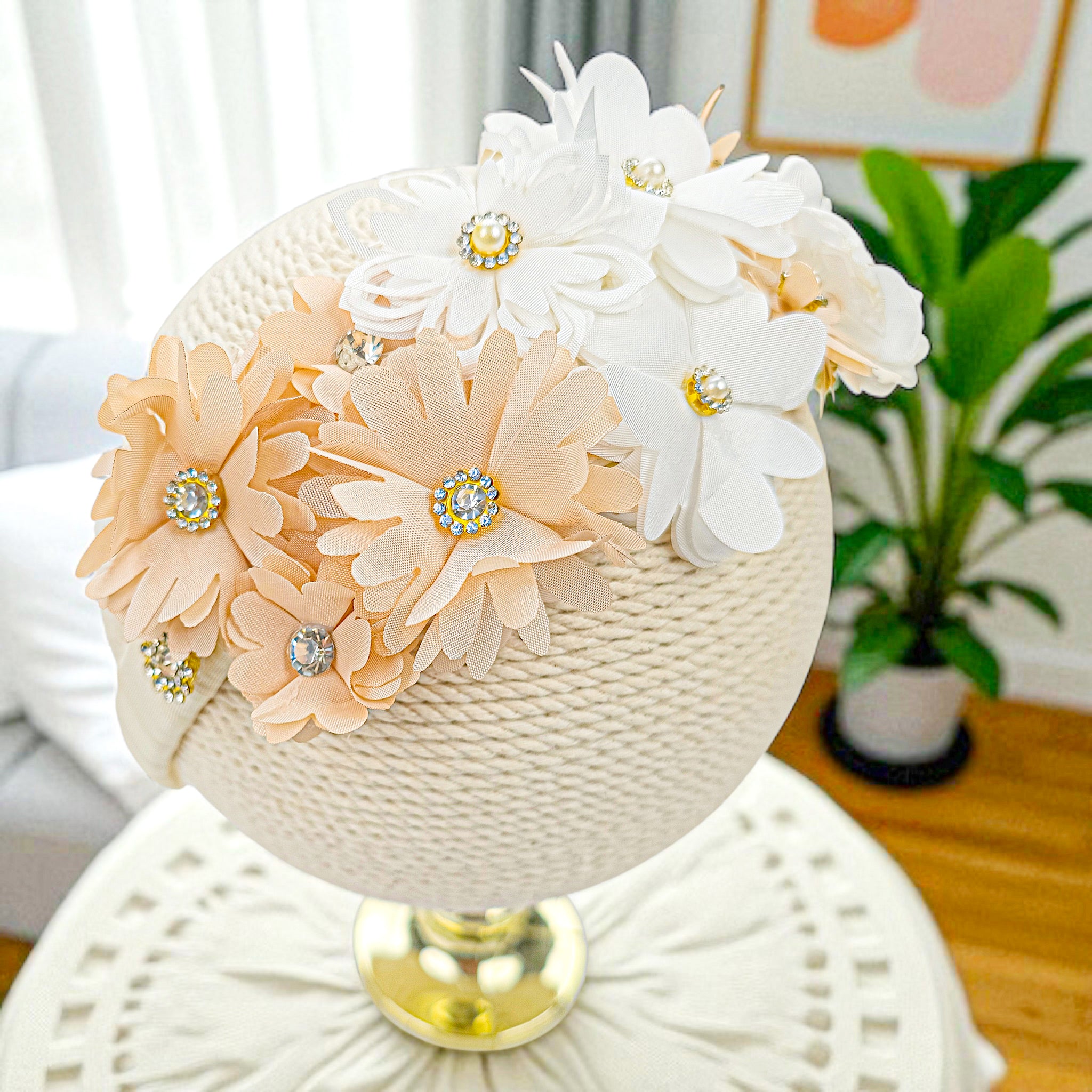Diadema Bautizo Flores #103
