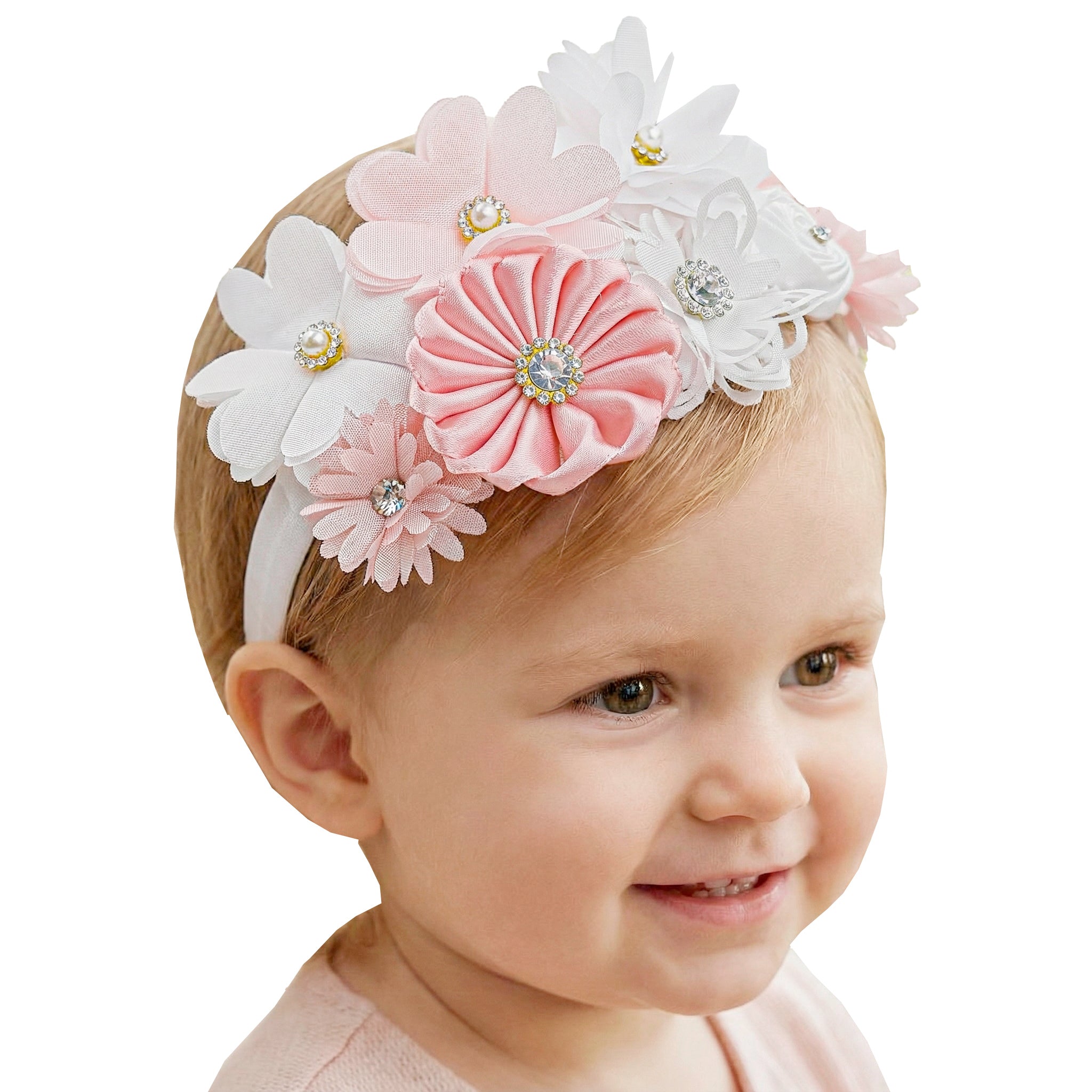 Diadema Bautizo Flores #104