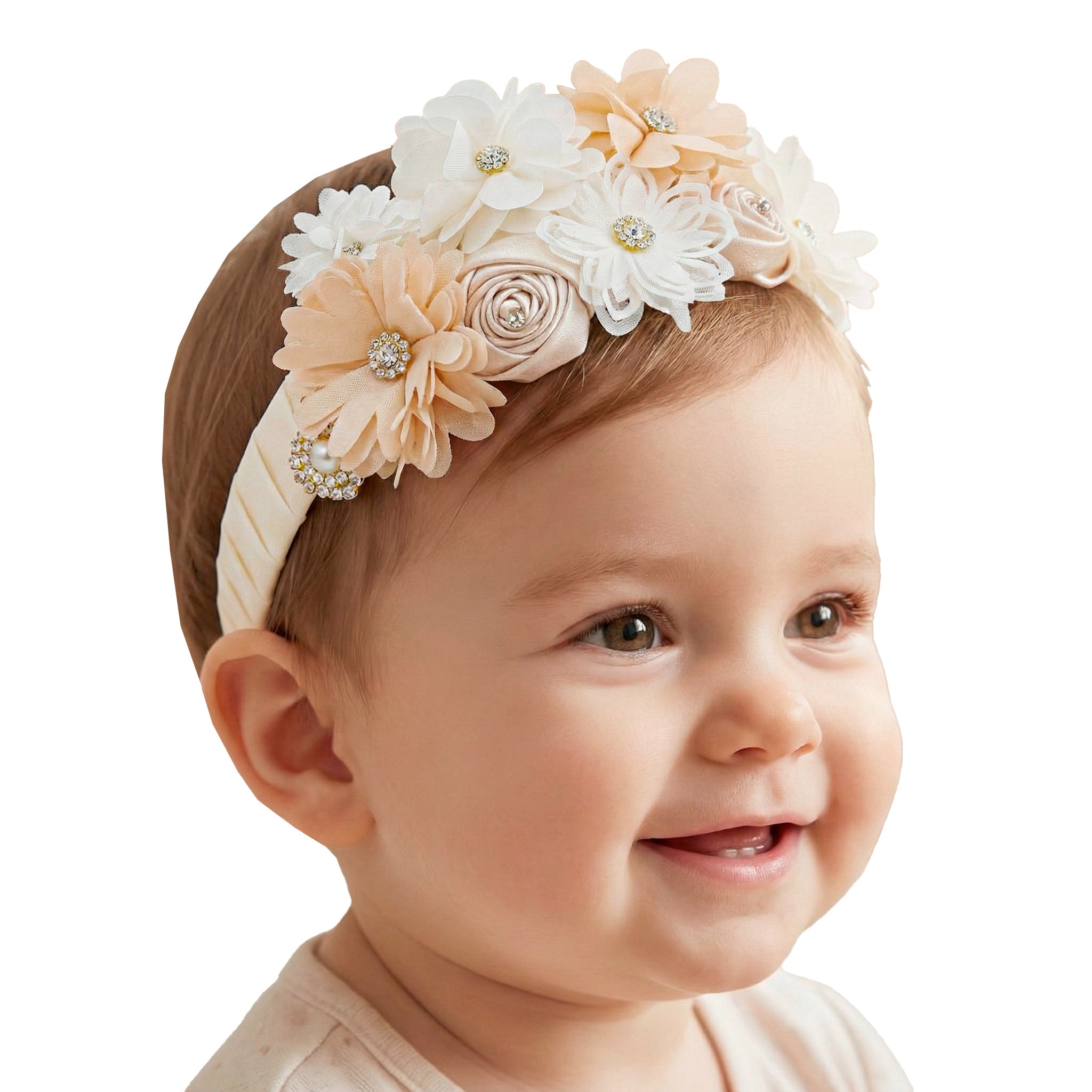 Diadema Bautizo Flores #104