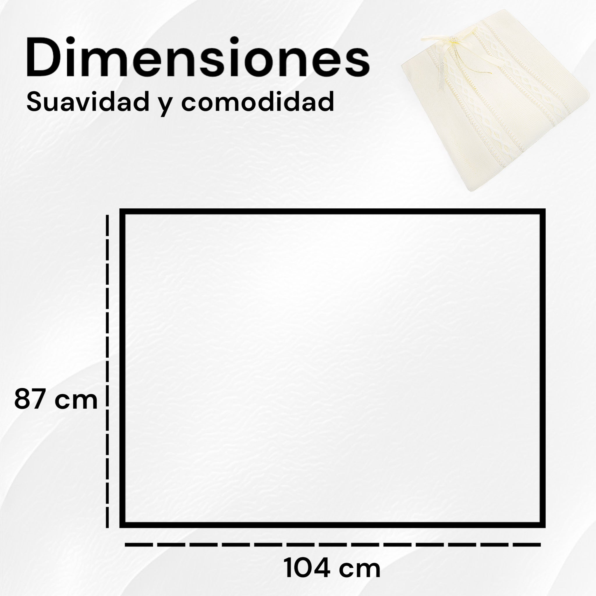 Cobija Bautizo Rombos Forrada