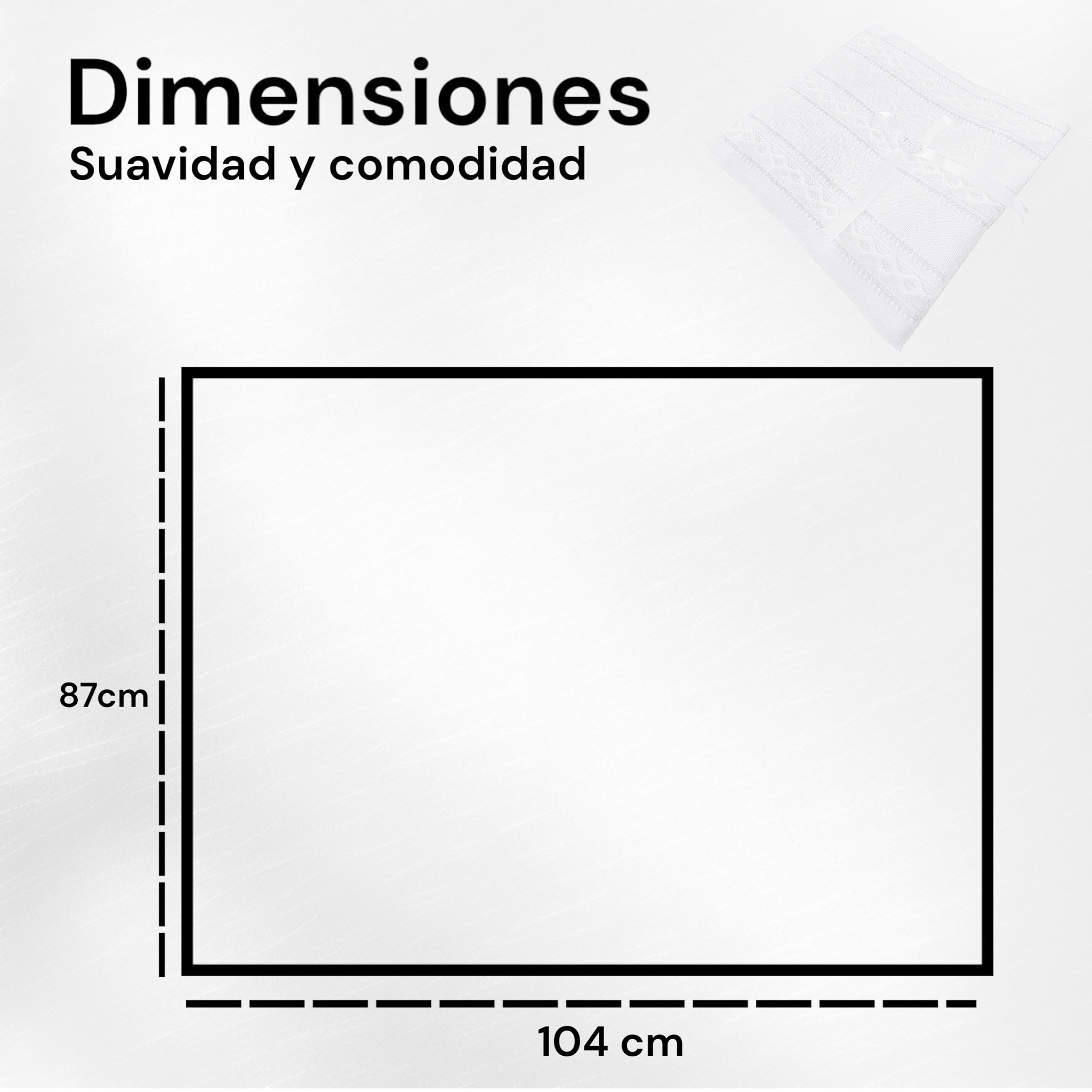 Cobija Bautizo Rombos Forrada