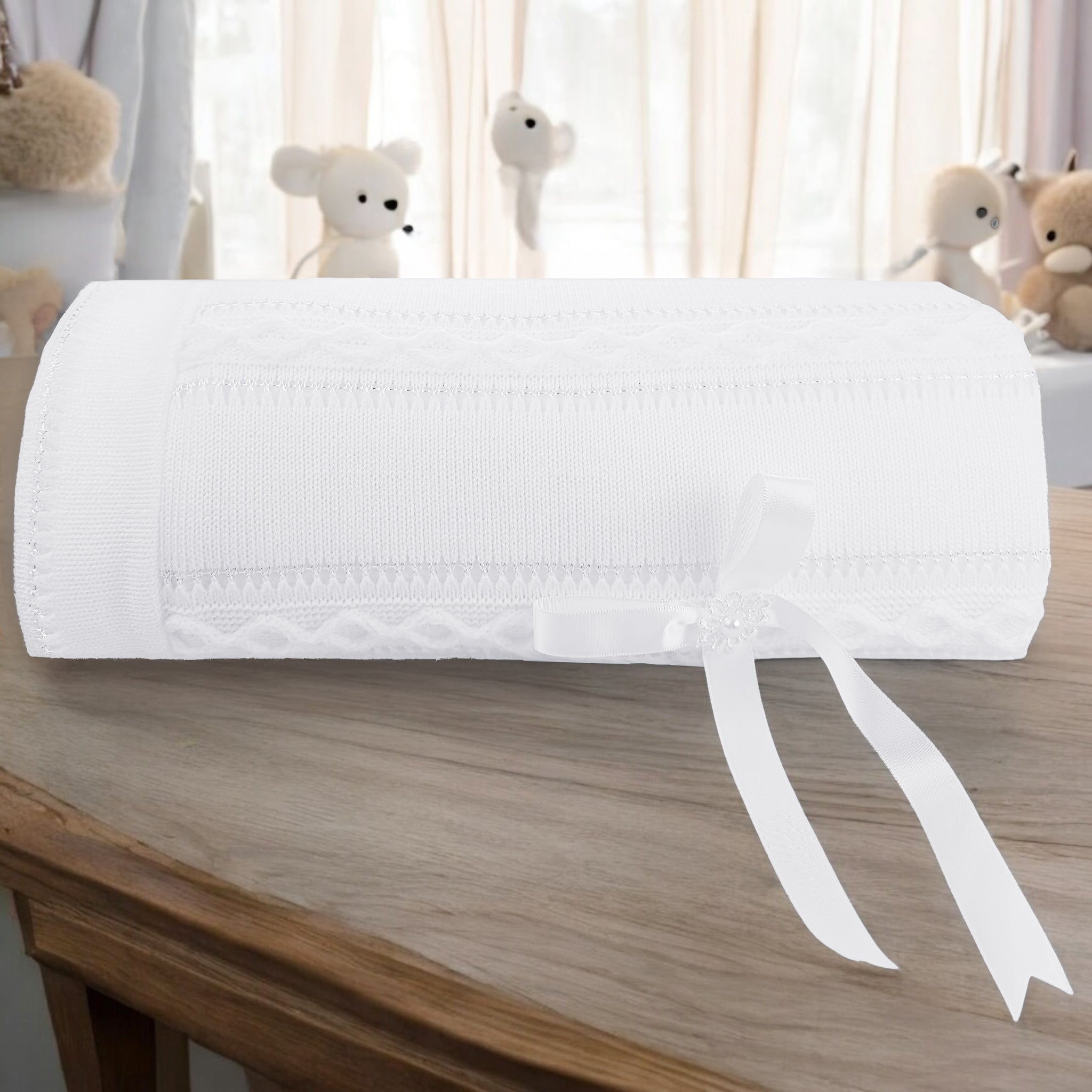 Cobija Bautizo Rombos Forrada