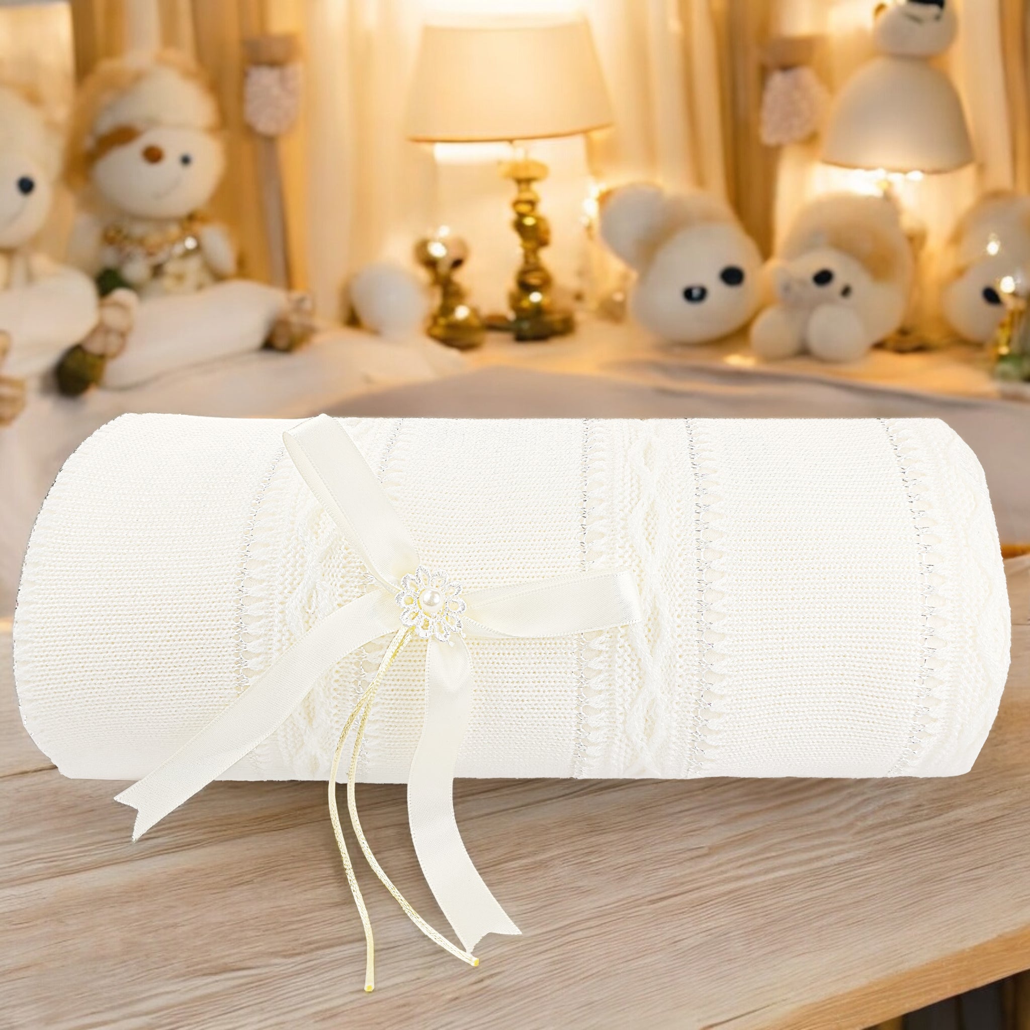 Cobija Bautizo Rombos Forrada