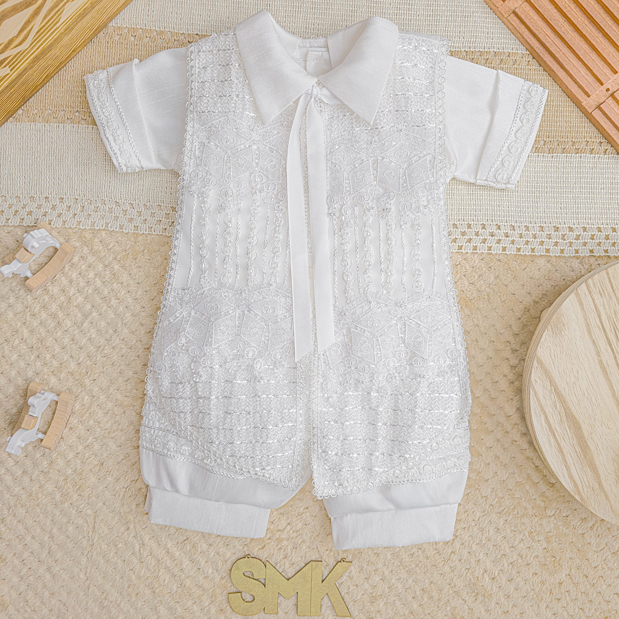 Traje Bautizo R-094-F Shantung