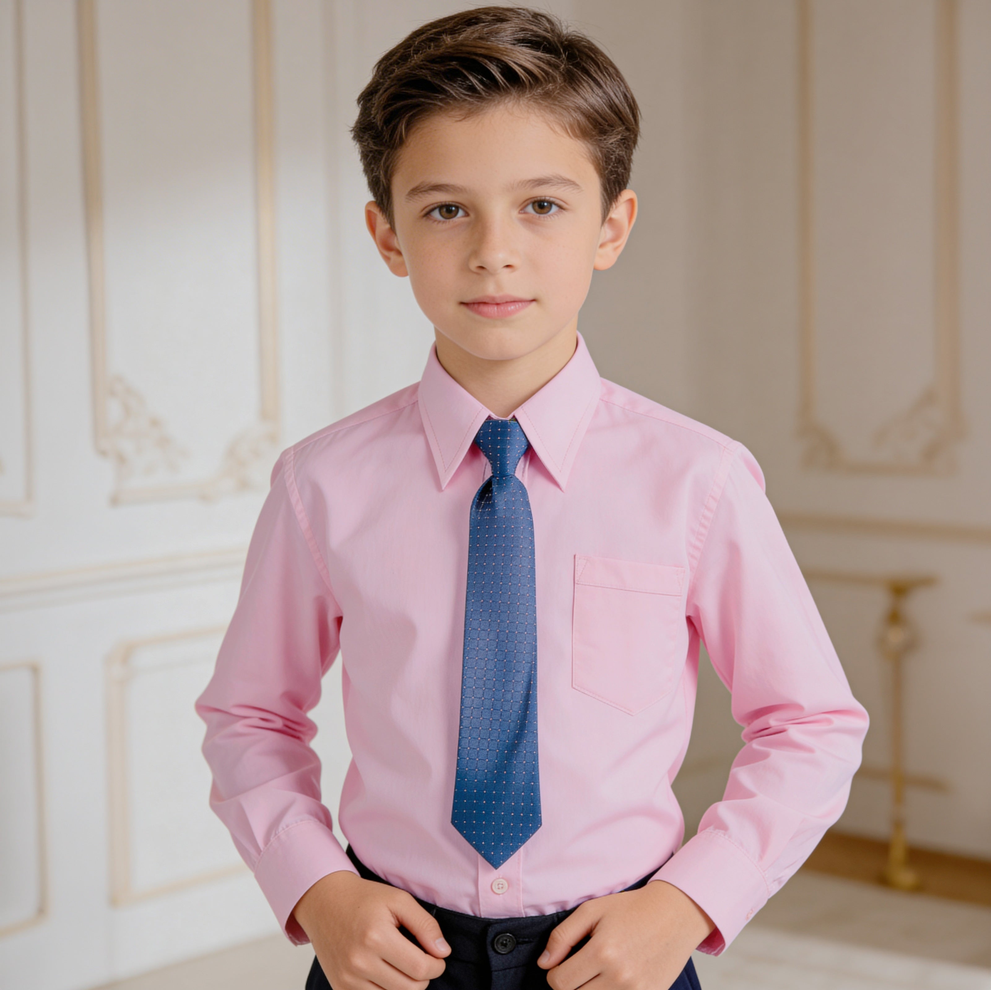 Camisa Manga Larga Rosa