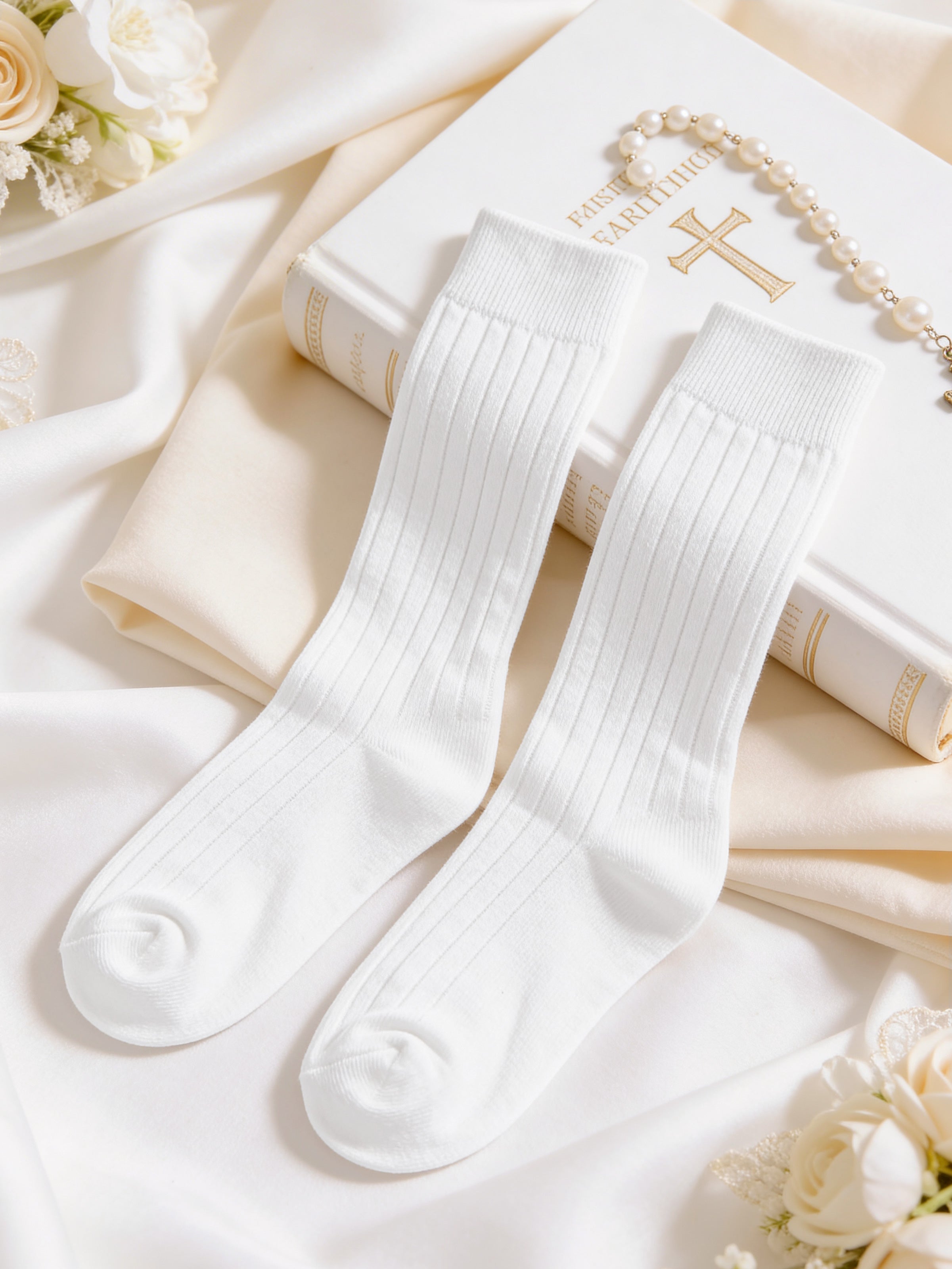 Calceta Primera Comunión Lisa A-01