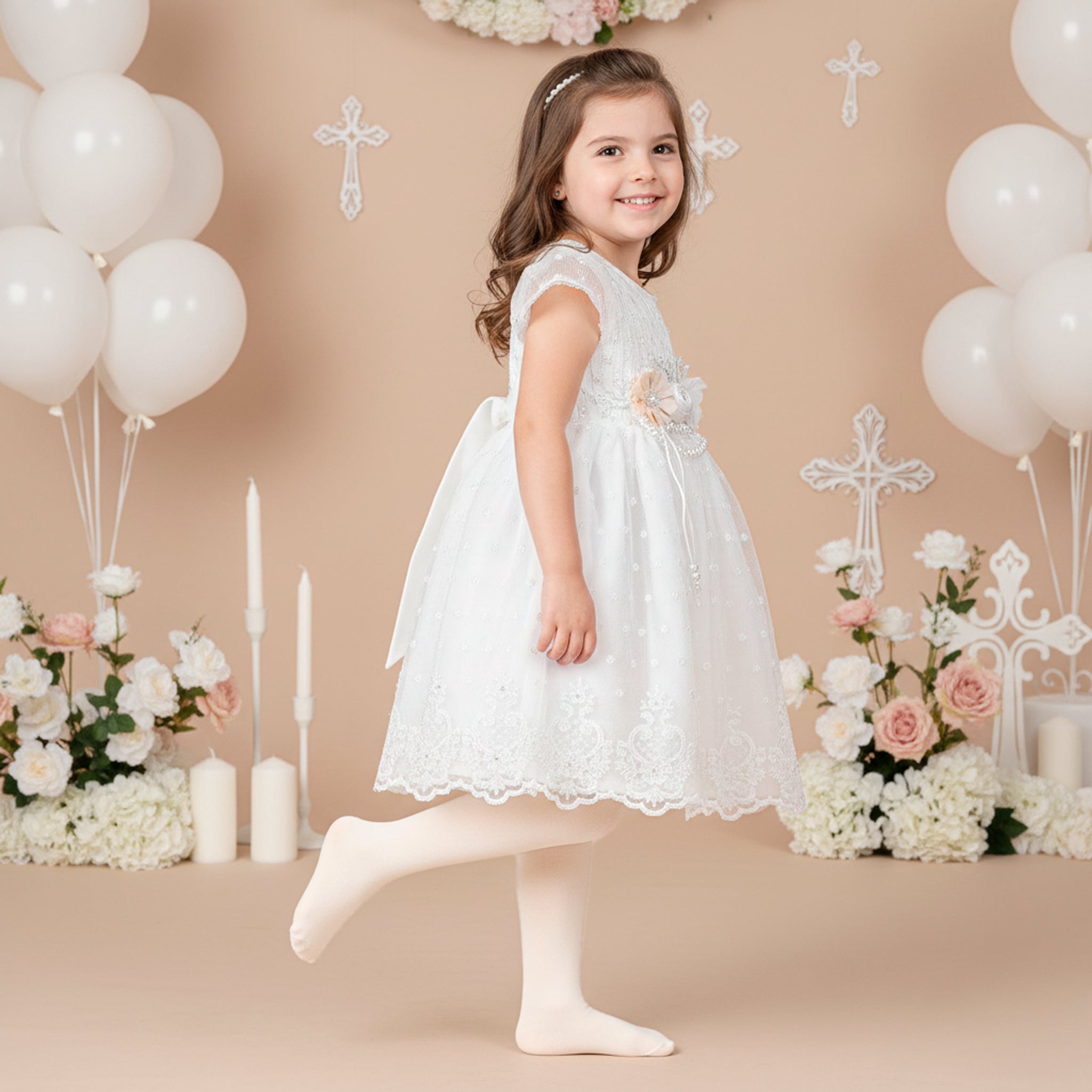 Malla Bautizo 740 Nylon (Transparente)