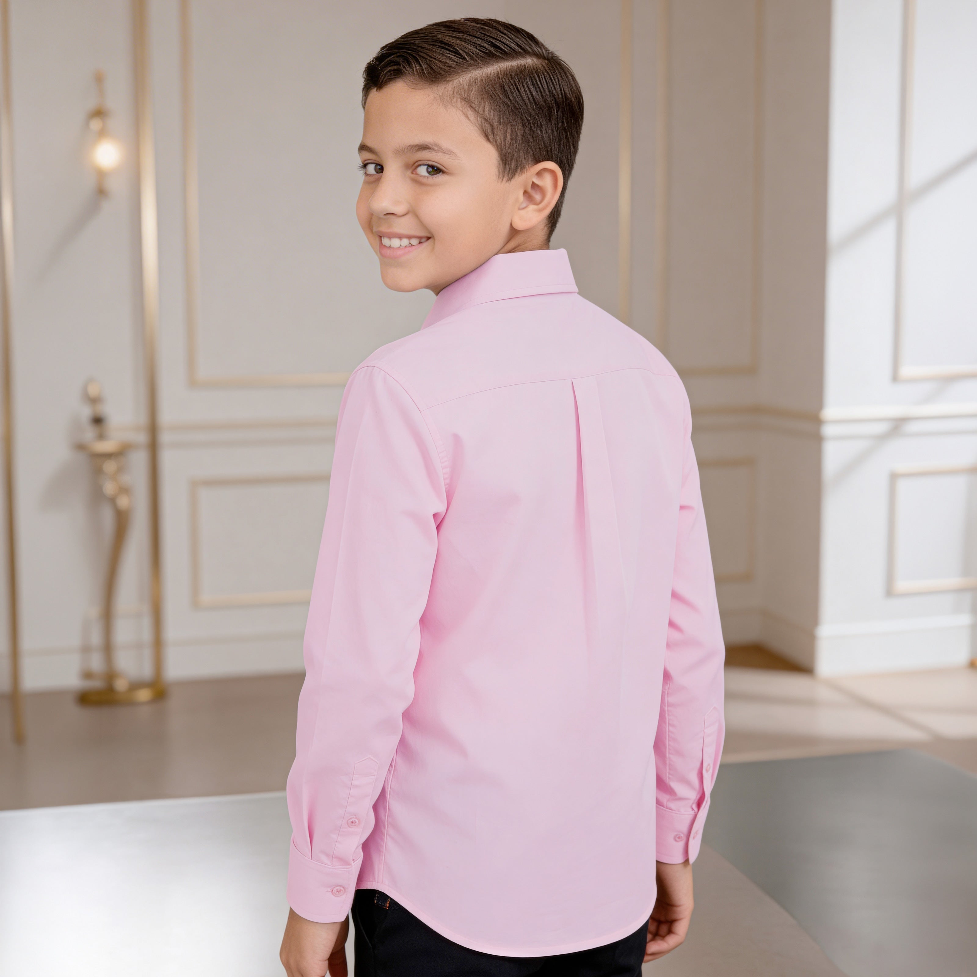 Camisa Manga Larga Rosa