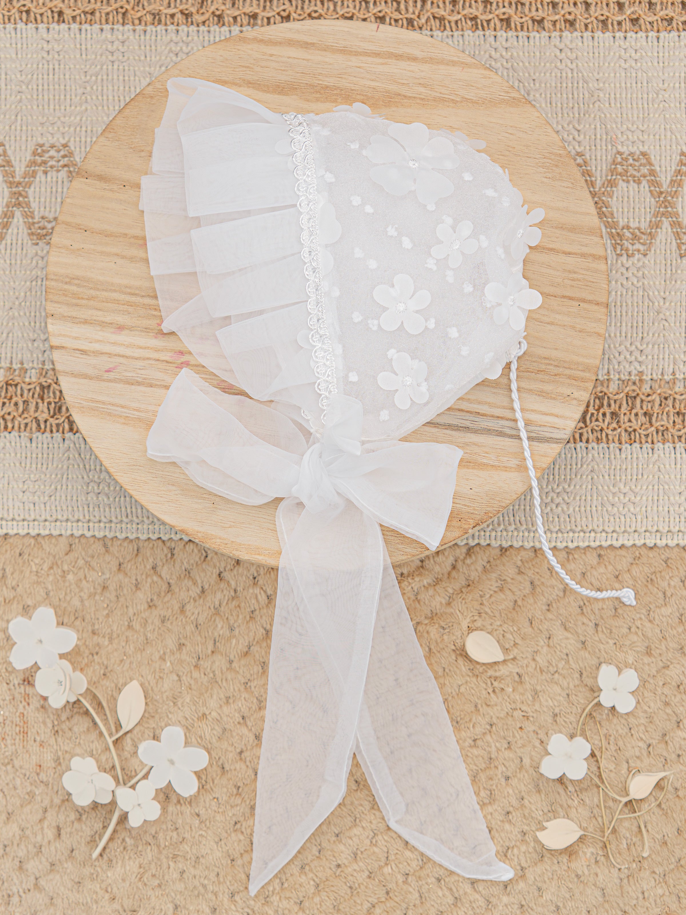 Vestido Bautizo Mini Lupita Hojitas