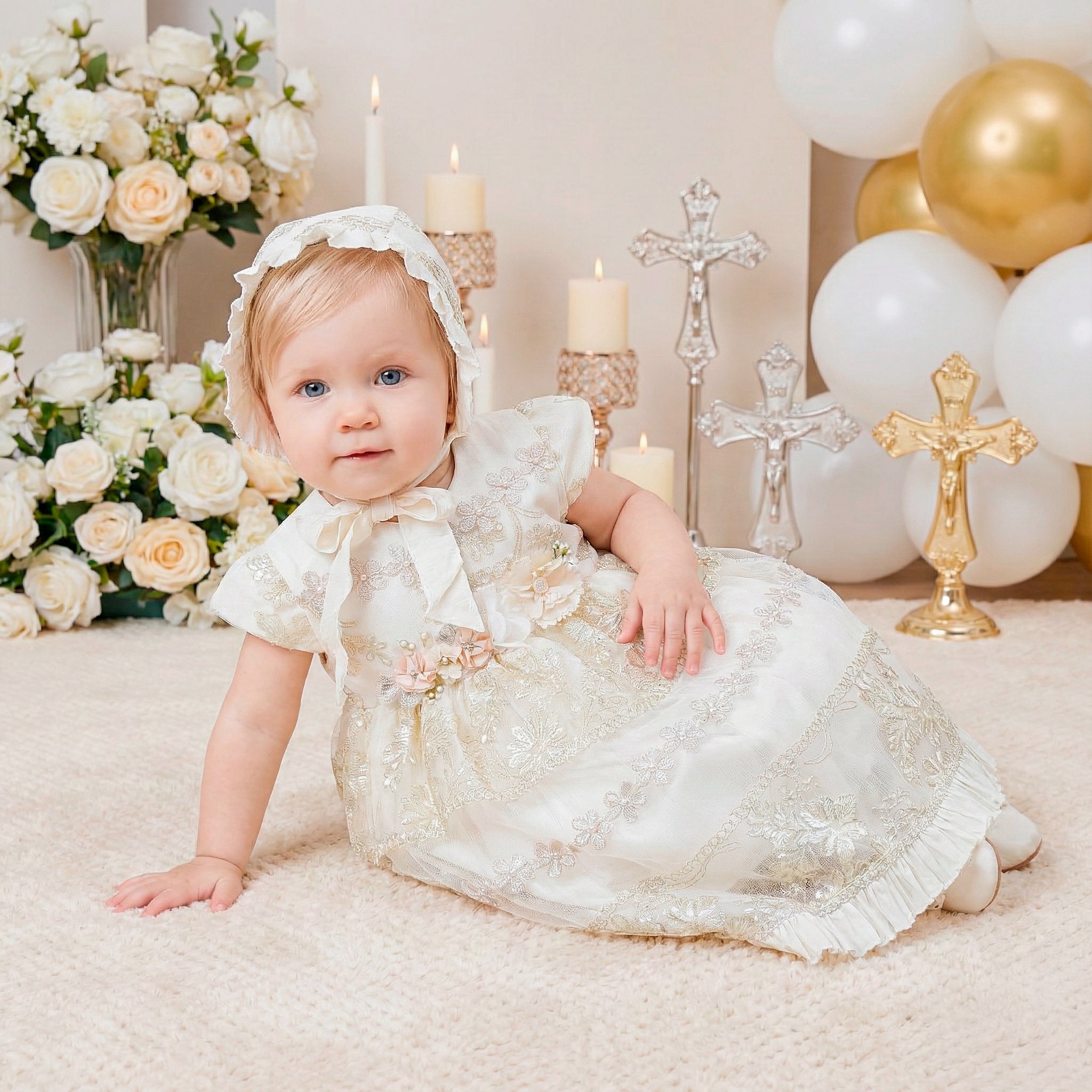 Vestido Bautizo B-Estrella-F