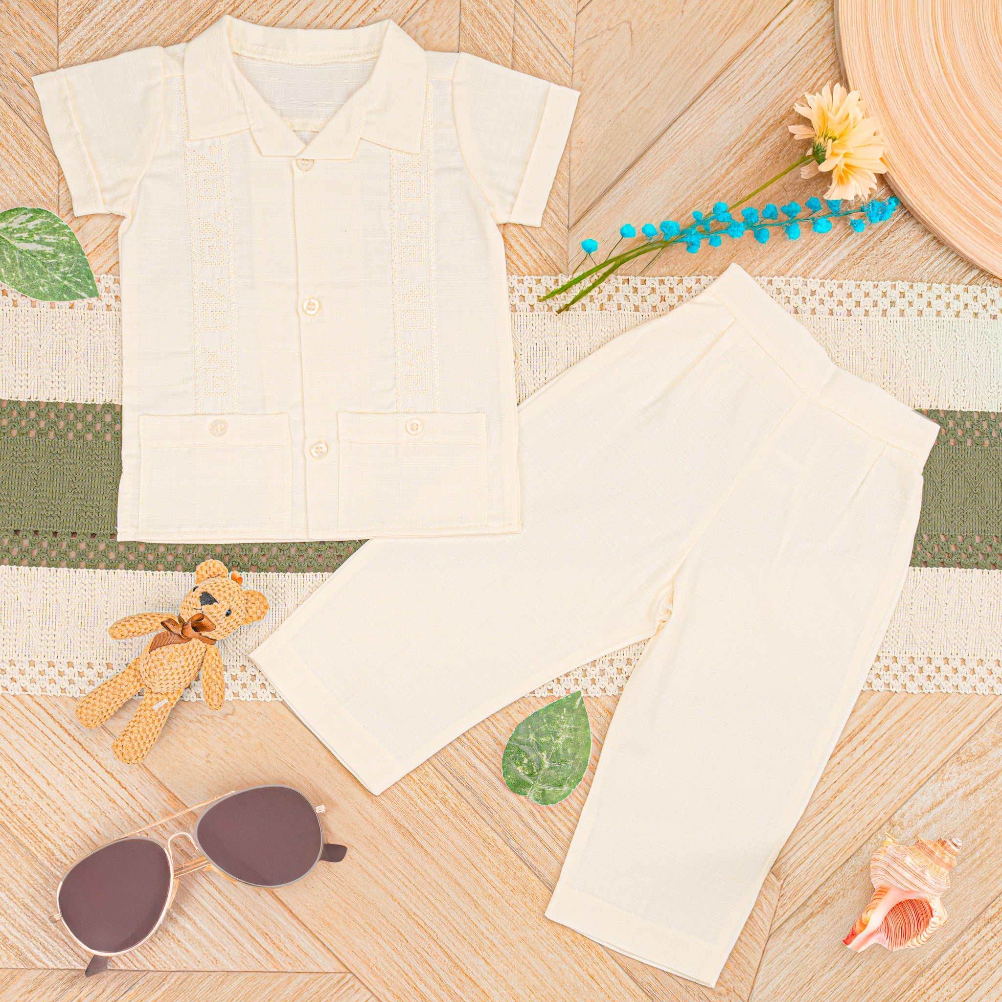 Guayabera Manga Corta M-115 Lino